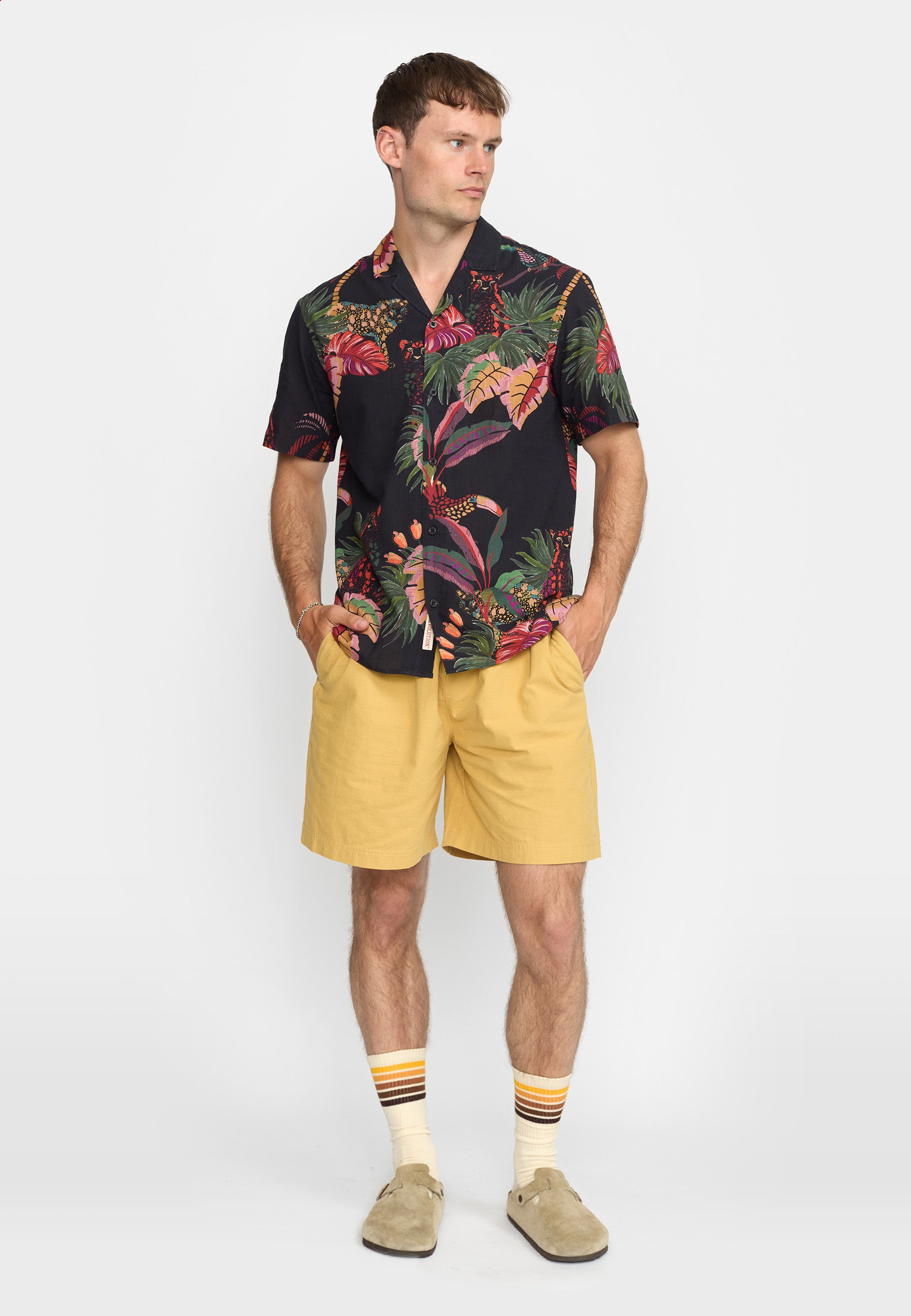 Revolution Short-sleeved Cuban Shirt Short-sleeve shirts Black