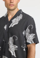 Revolution Short-sleeved Cuban Shirt Short-sleeve shirts Black