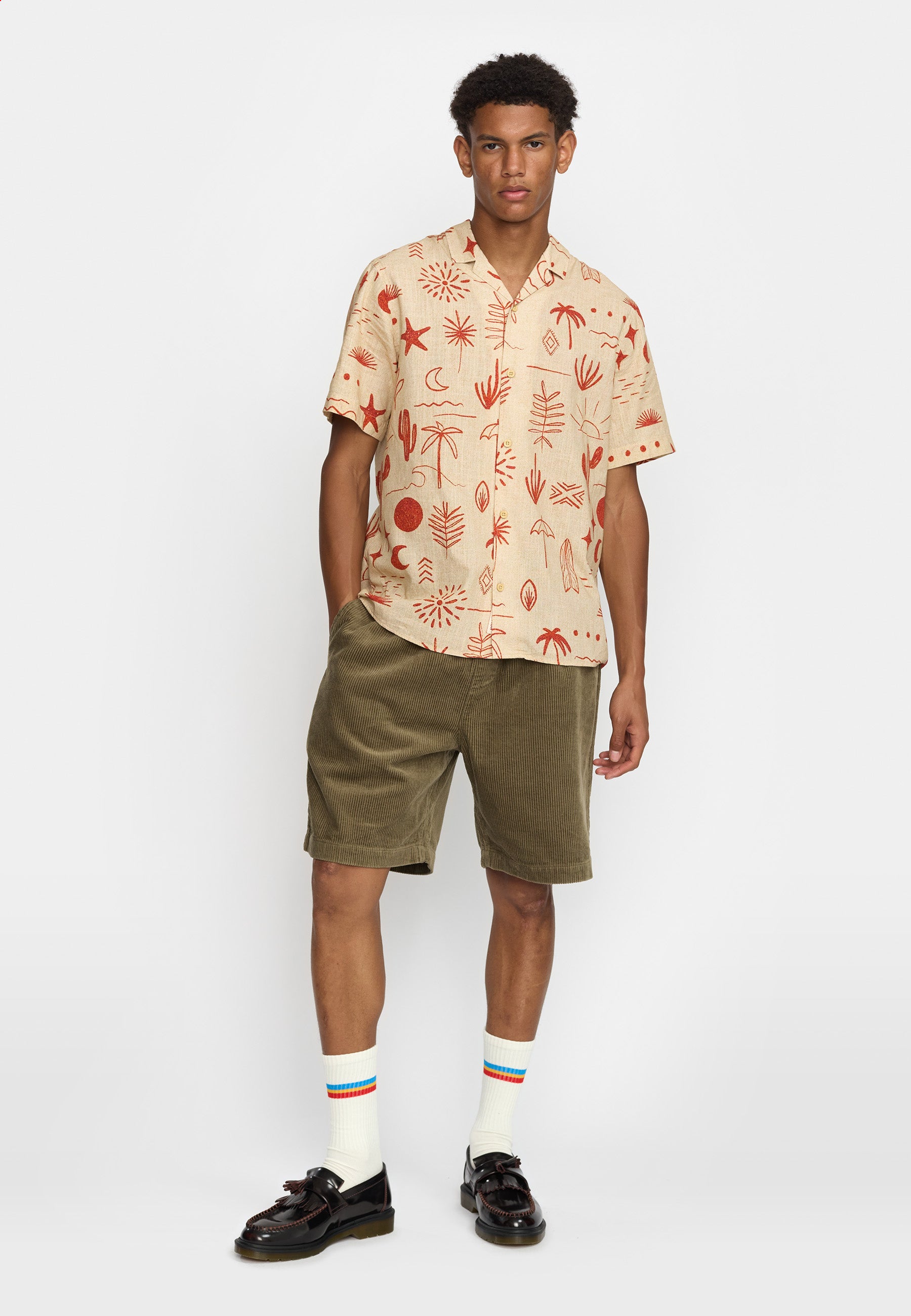 Revolution Short-sleeved Cuban Shirt Short-sleeve shirts Red