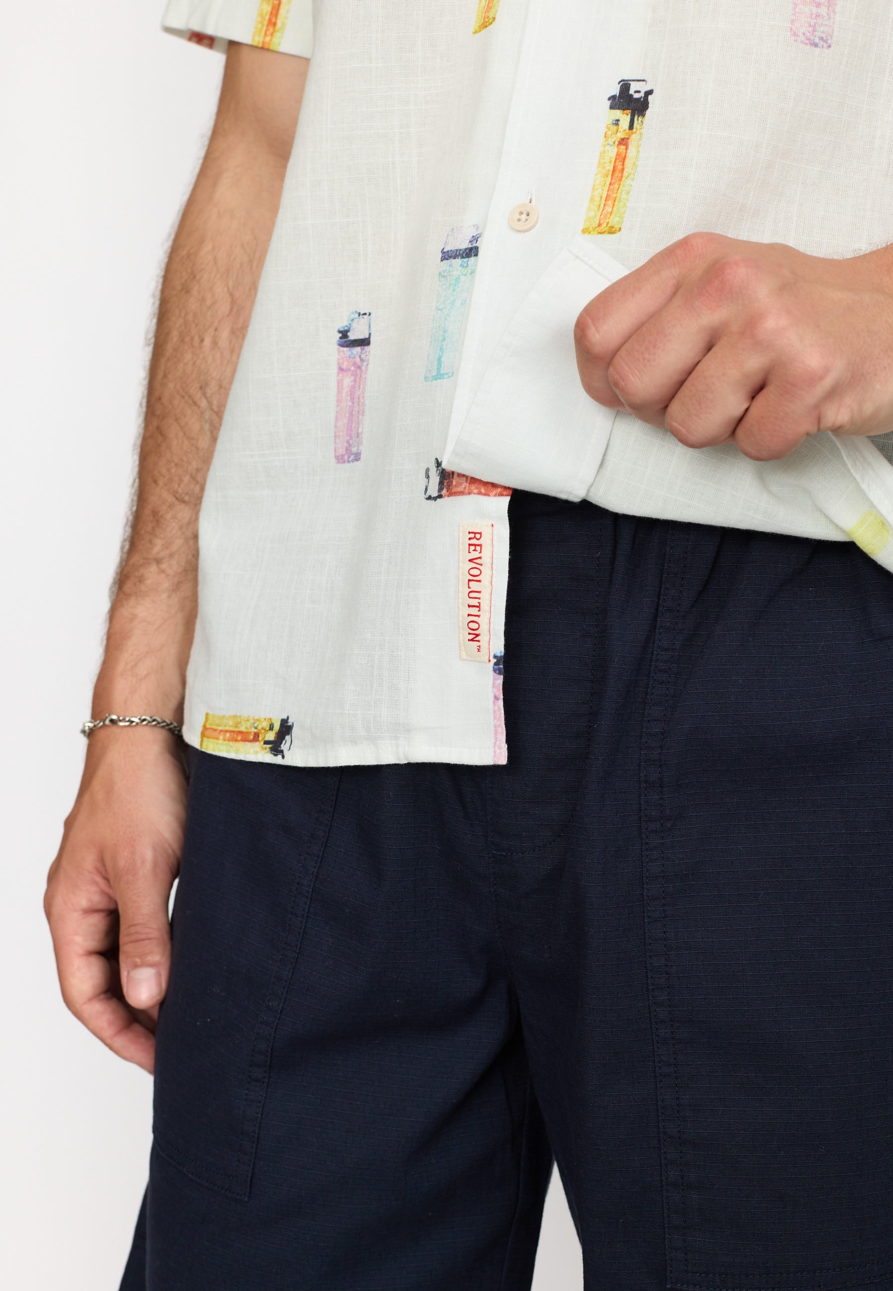 Revolution Short-sleeved Cuban Shirt Short-sleeve shirts Offwhite