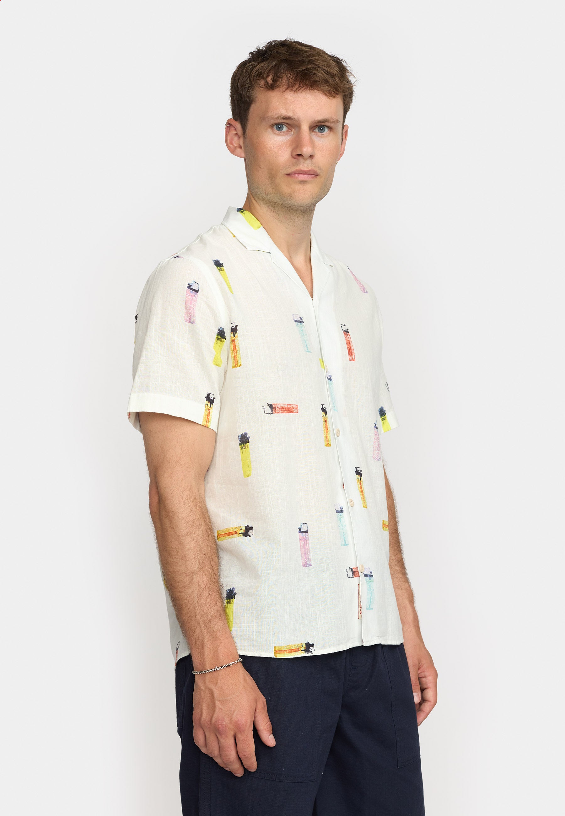 Revolution Short-sleeved Cuban Shirt Short-sleeve shirts Offwhite