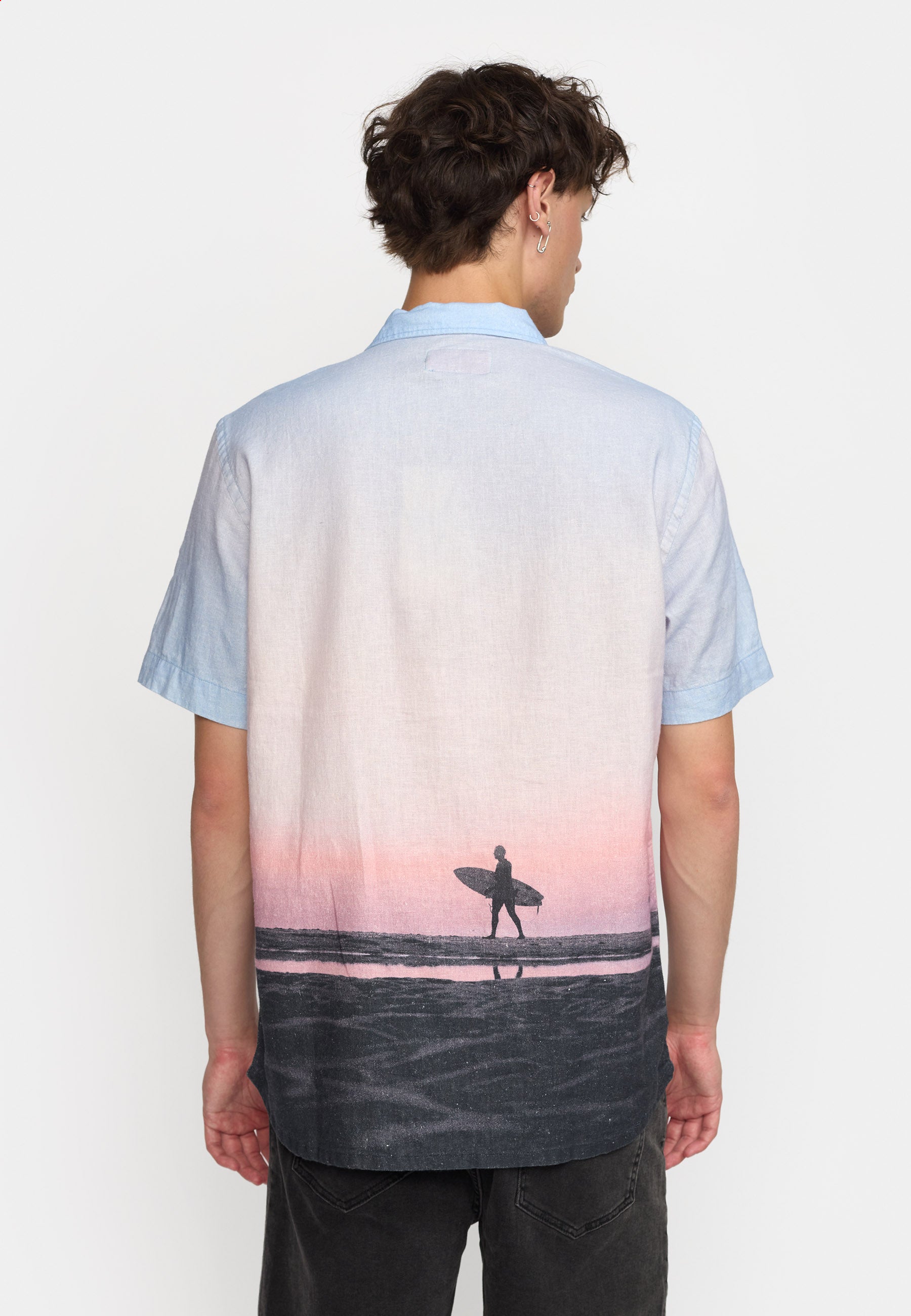 Revolution Short-sleeved Cuban Shirt Short-sleeve shirts Pink