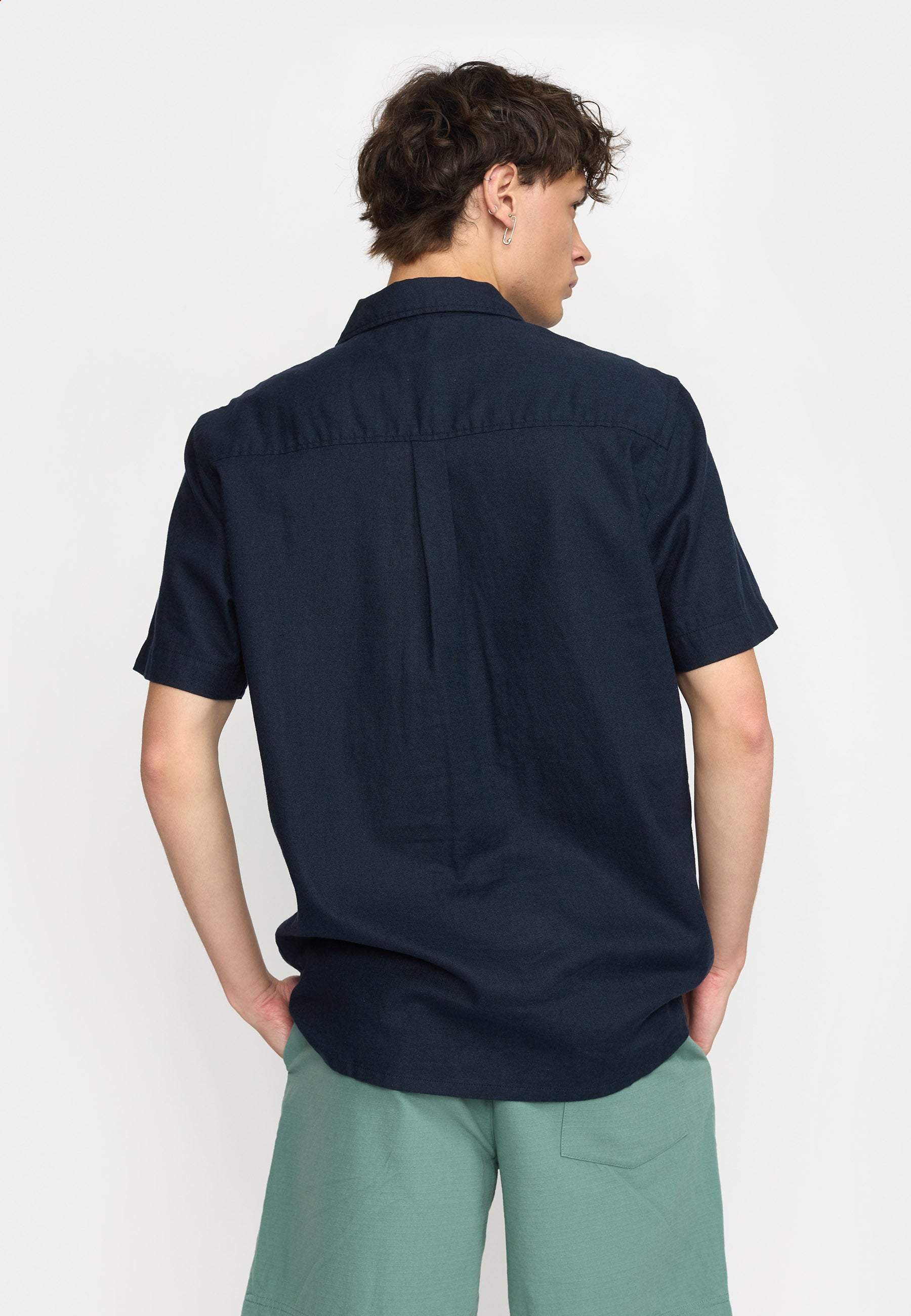 Revolution Short-sleeved Cuban Shirt Short-sleeve shirts Navy