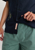Revolution Short-sleeved Cuban Shirt Short-sleeve shirts Navy