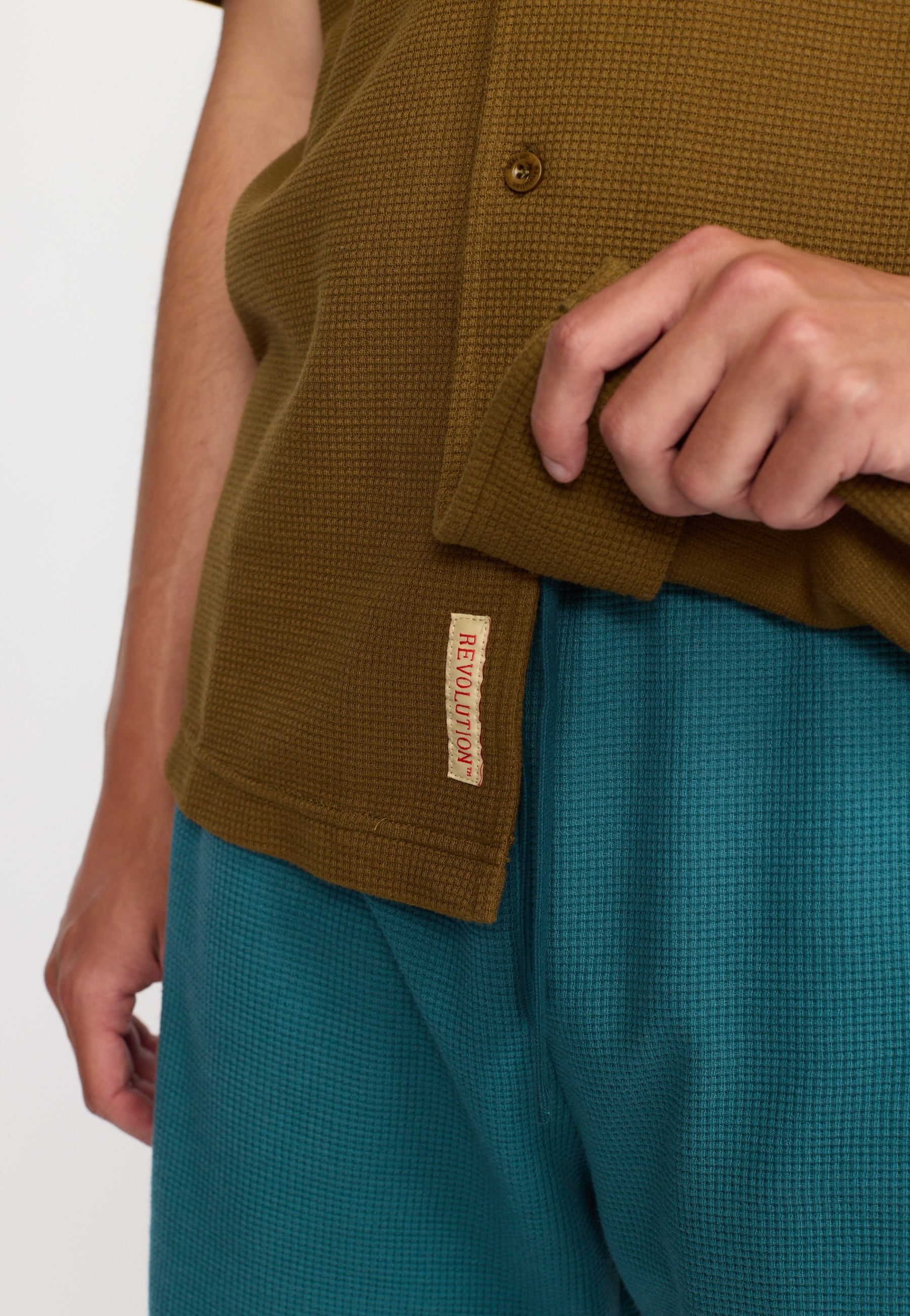 Revolution Short-sleeved Cuban Shirt Short-sleeve shirts Army