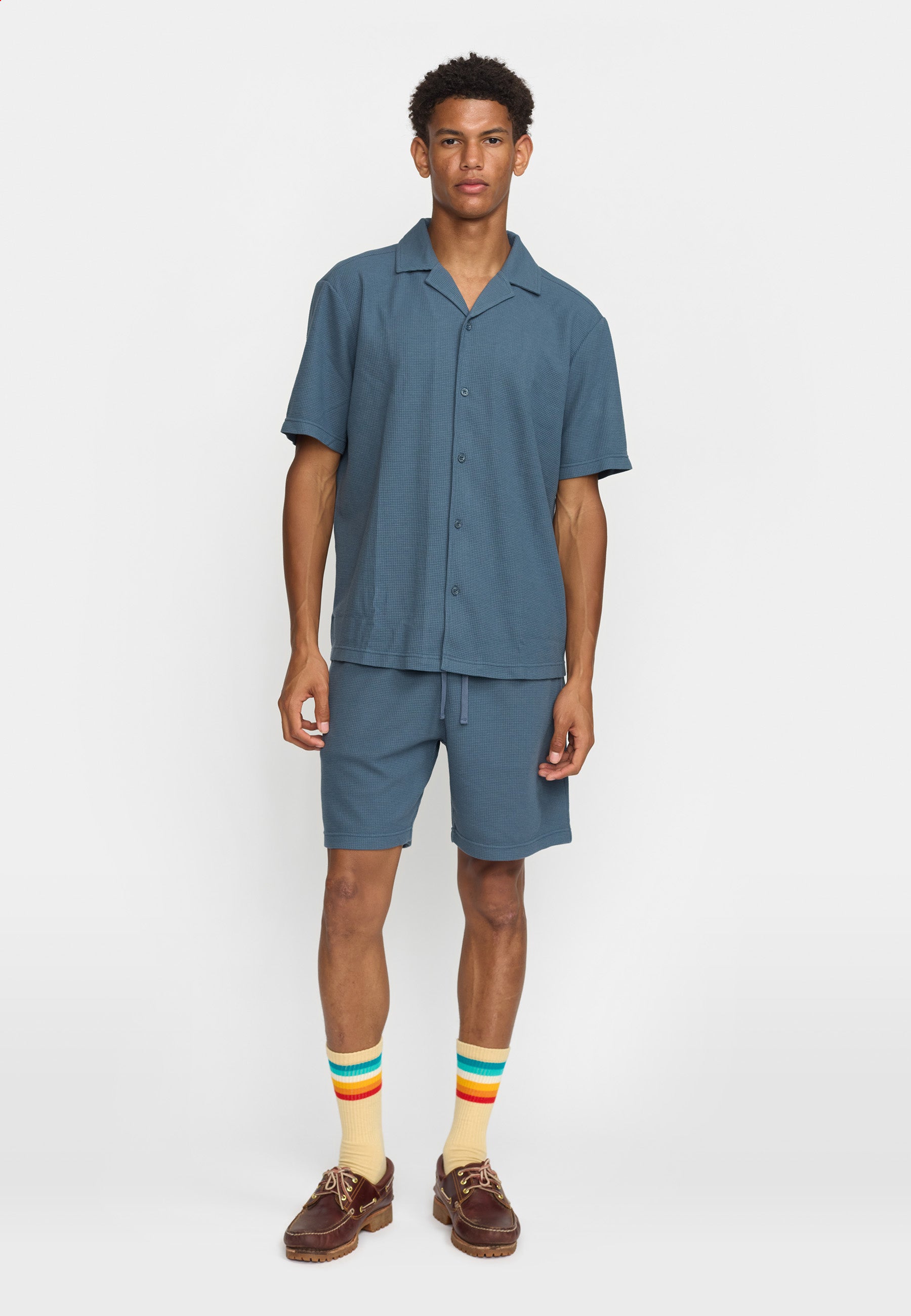 Revolution Short-sleeved Cuban Shirt Short-sleeve shirts Blue