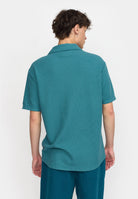 Revolution Short-sleeved Cuban Shirt Short-sleeve shirts Petrol