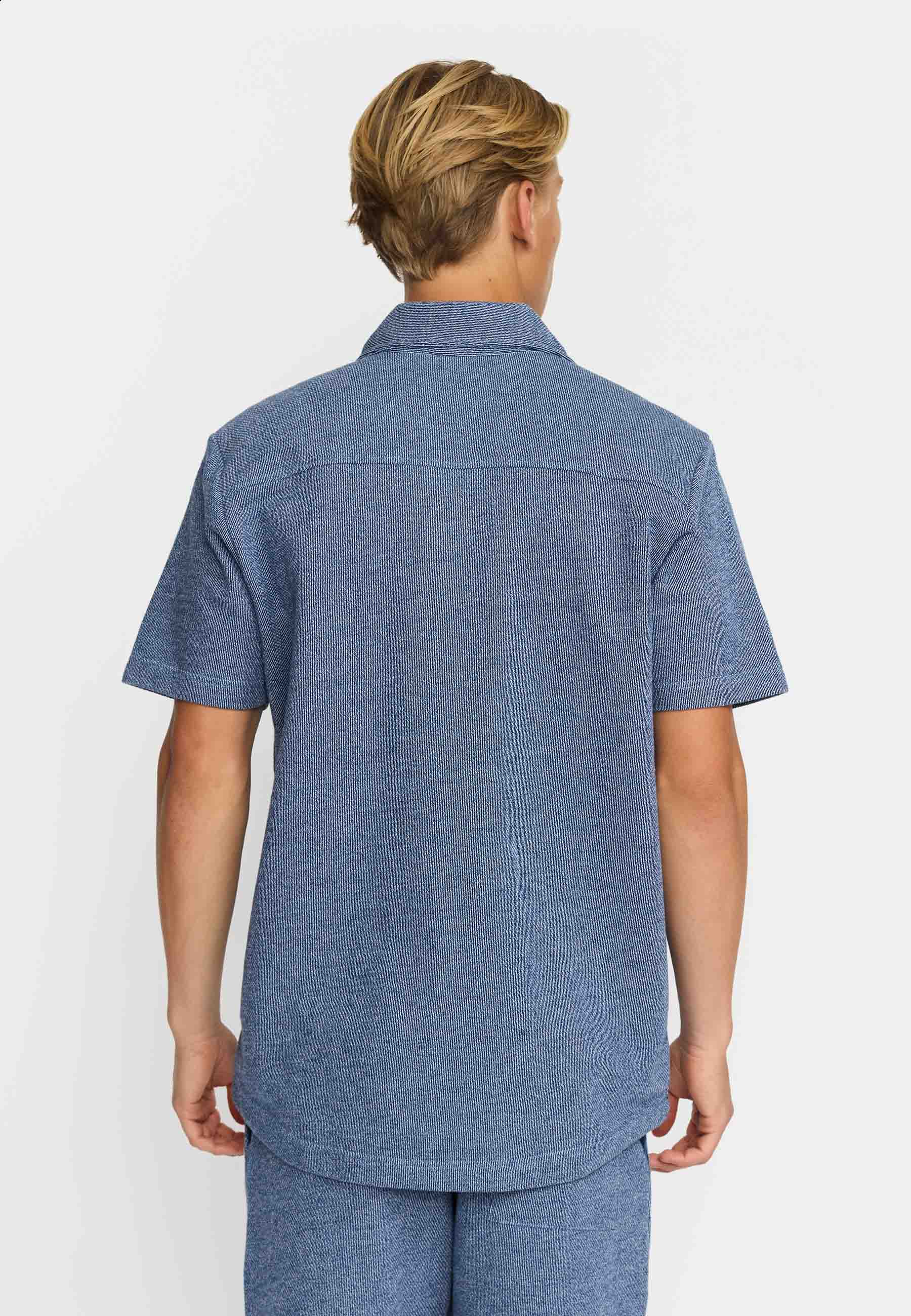 Revolution Short-sleeved Cuban Shirt Short-sleeve shirts Blue