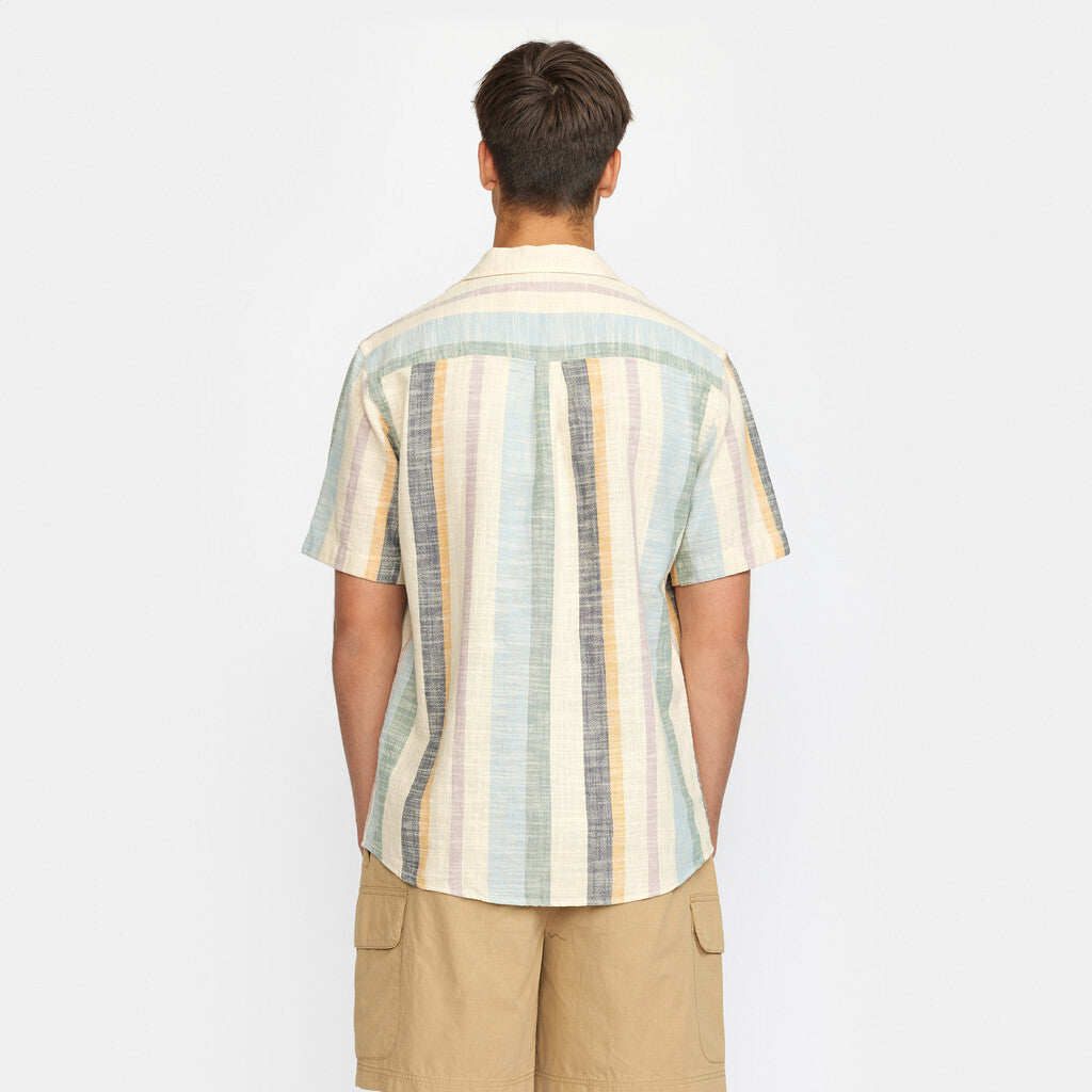 Revolution Short-sleeved Cuban Shirt Short-sleeve shirts Dustgreen