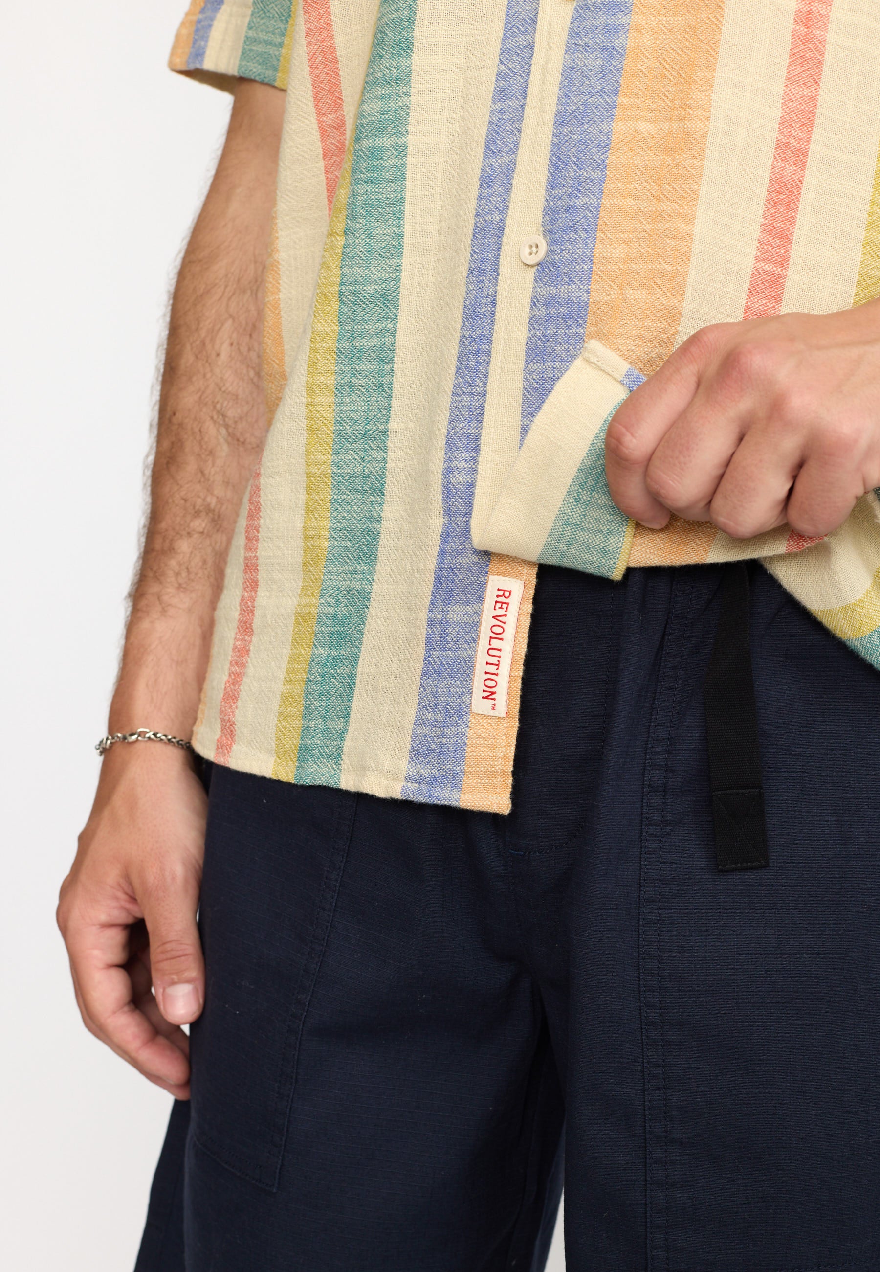 Revolution Short-sleeved Cuban Shirt Short-sleeve shirts Orange