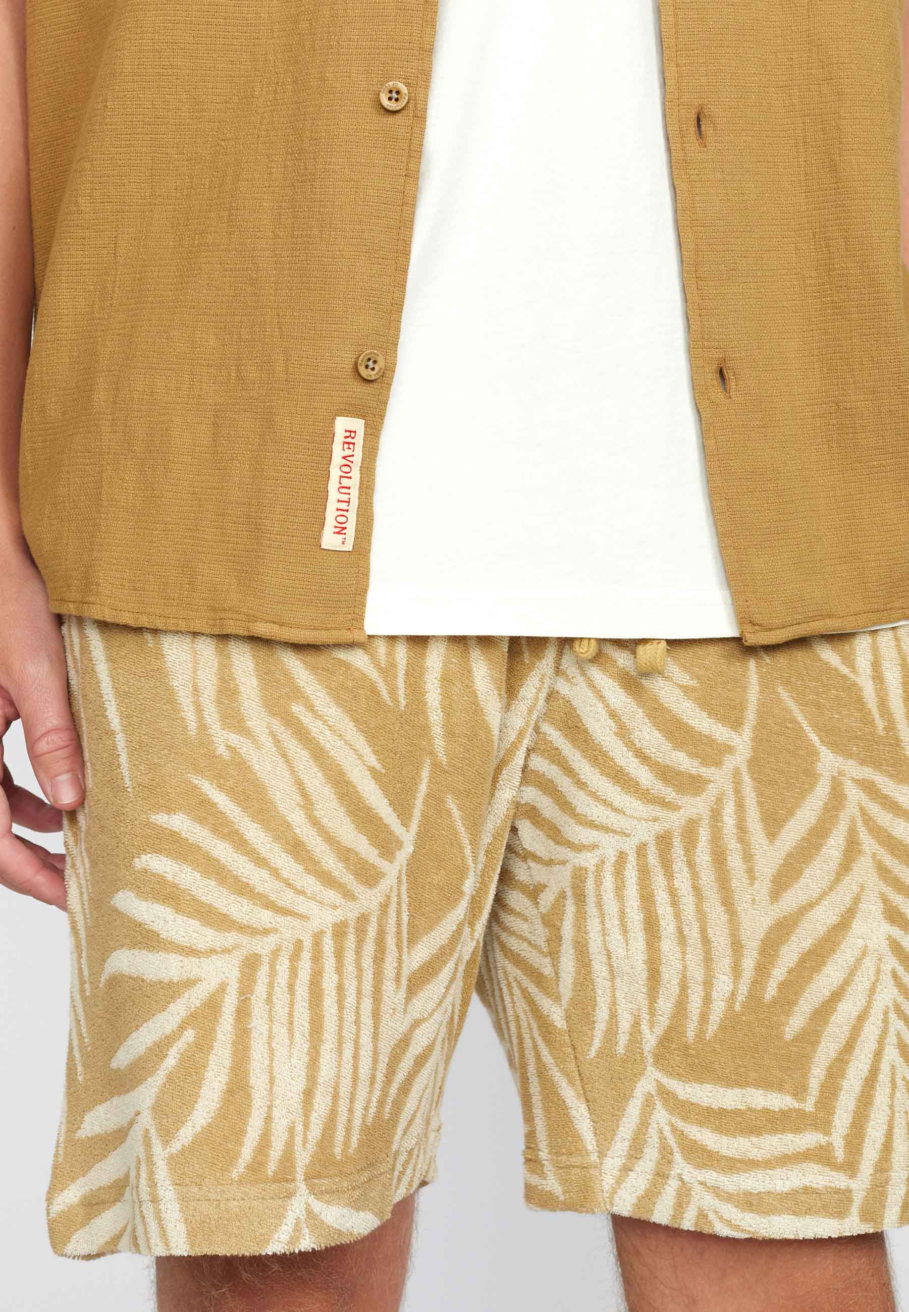 Revolution Short-sleeved Cuban Shirt Short-sleeve shirts Khaki