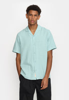 Revolution Short-sleeved Cuban Shirt Short-sleeve shirts Lightblue