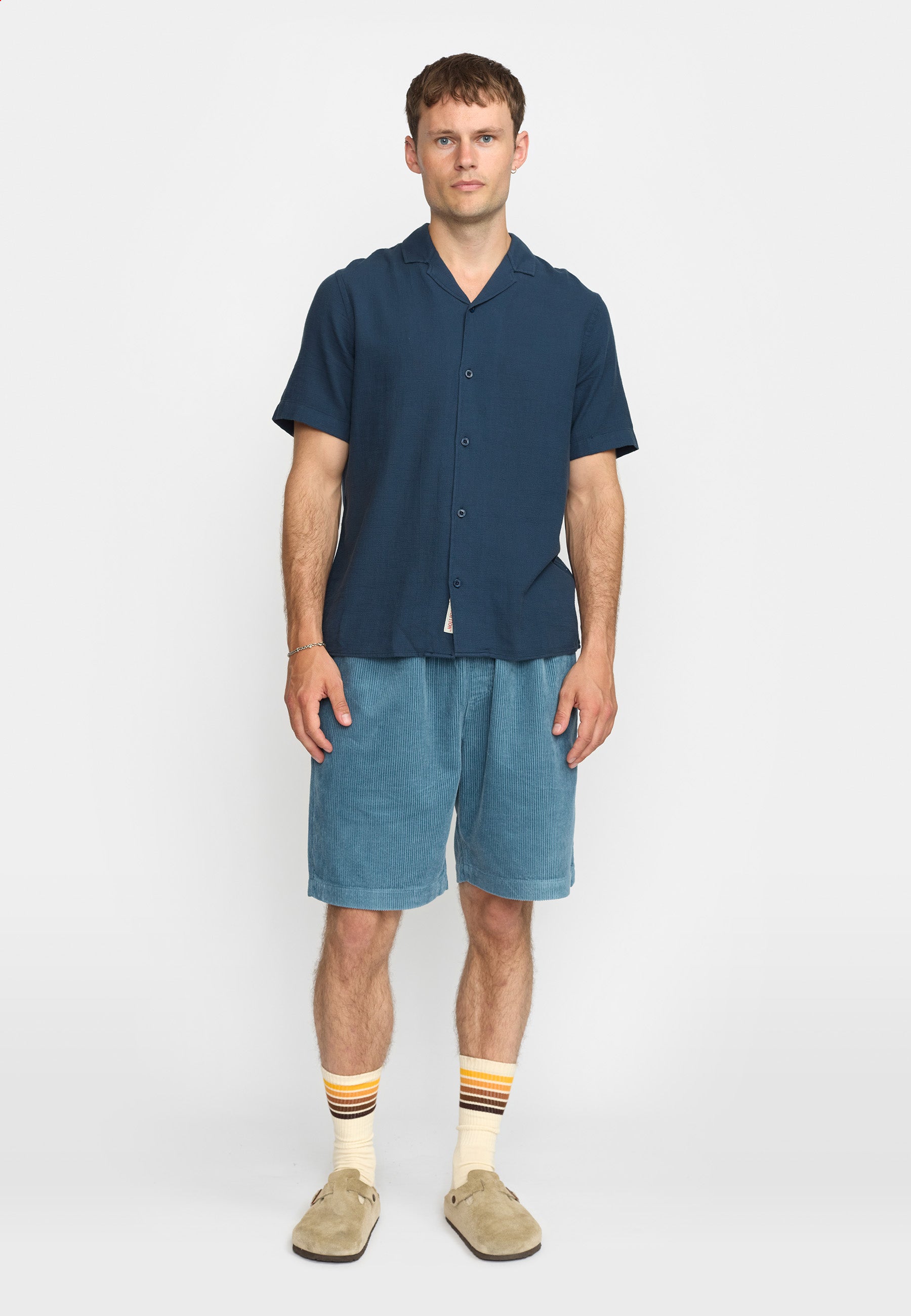 Revolution Short-sleeved Cuban Shirt Short-sleeve shirts Navy