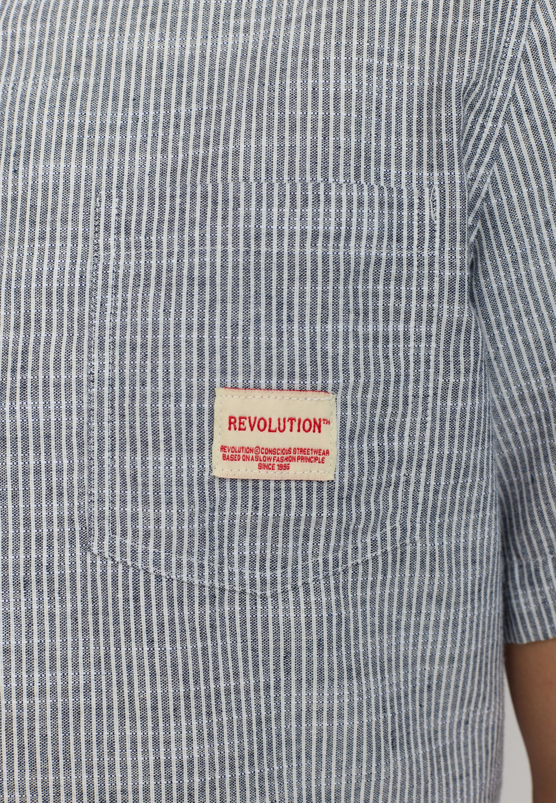 Revolution Short-sleeved Loose Shirt Short-sleeve shirts Blue