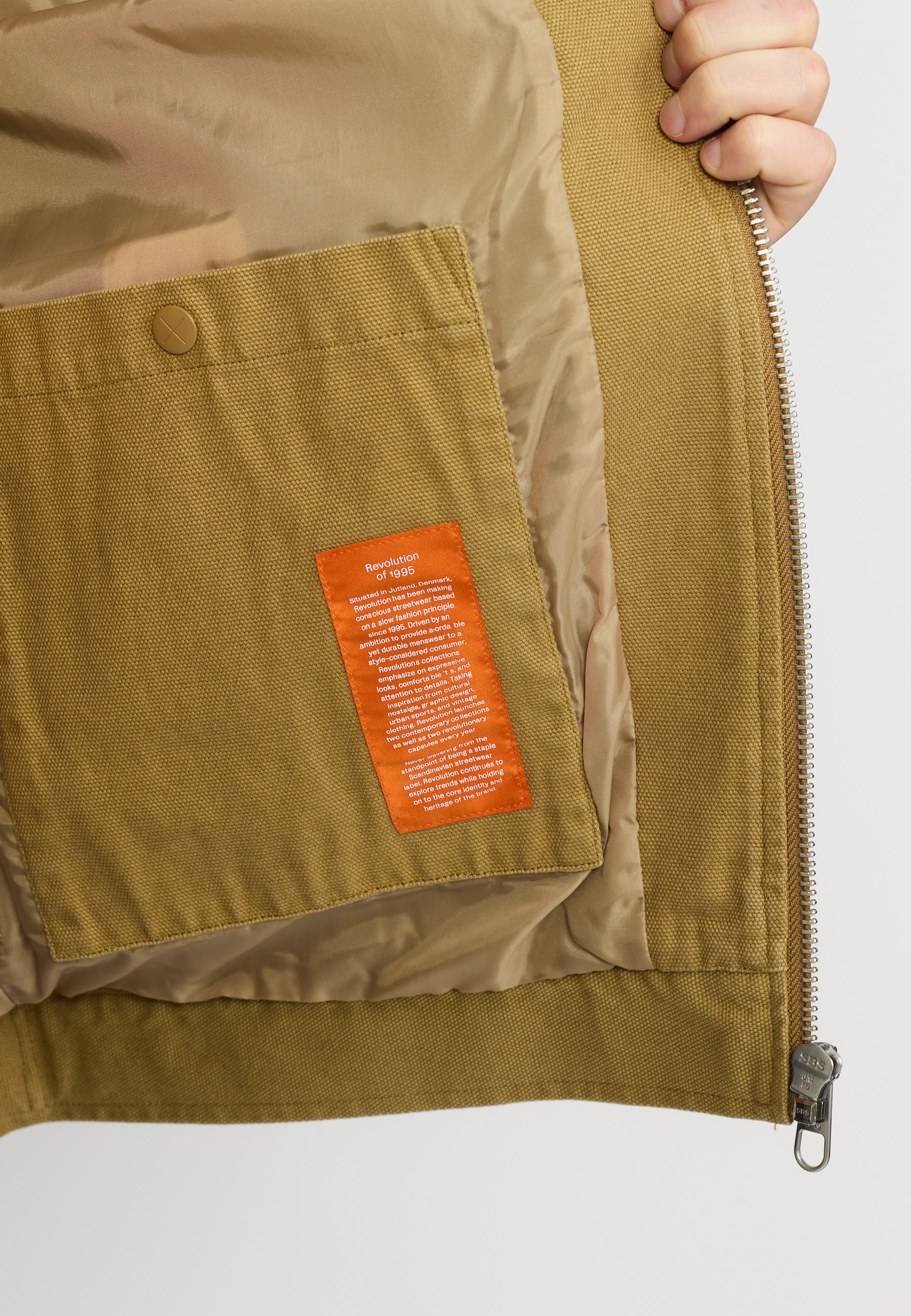 Revolution Short Jacket Lightweight Outerwear Darkkhaki