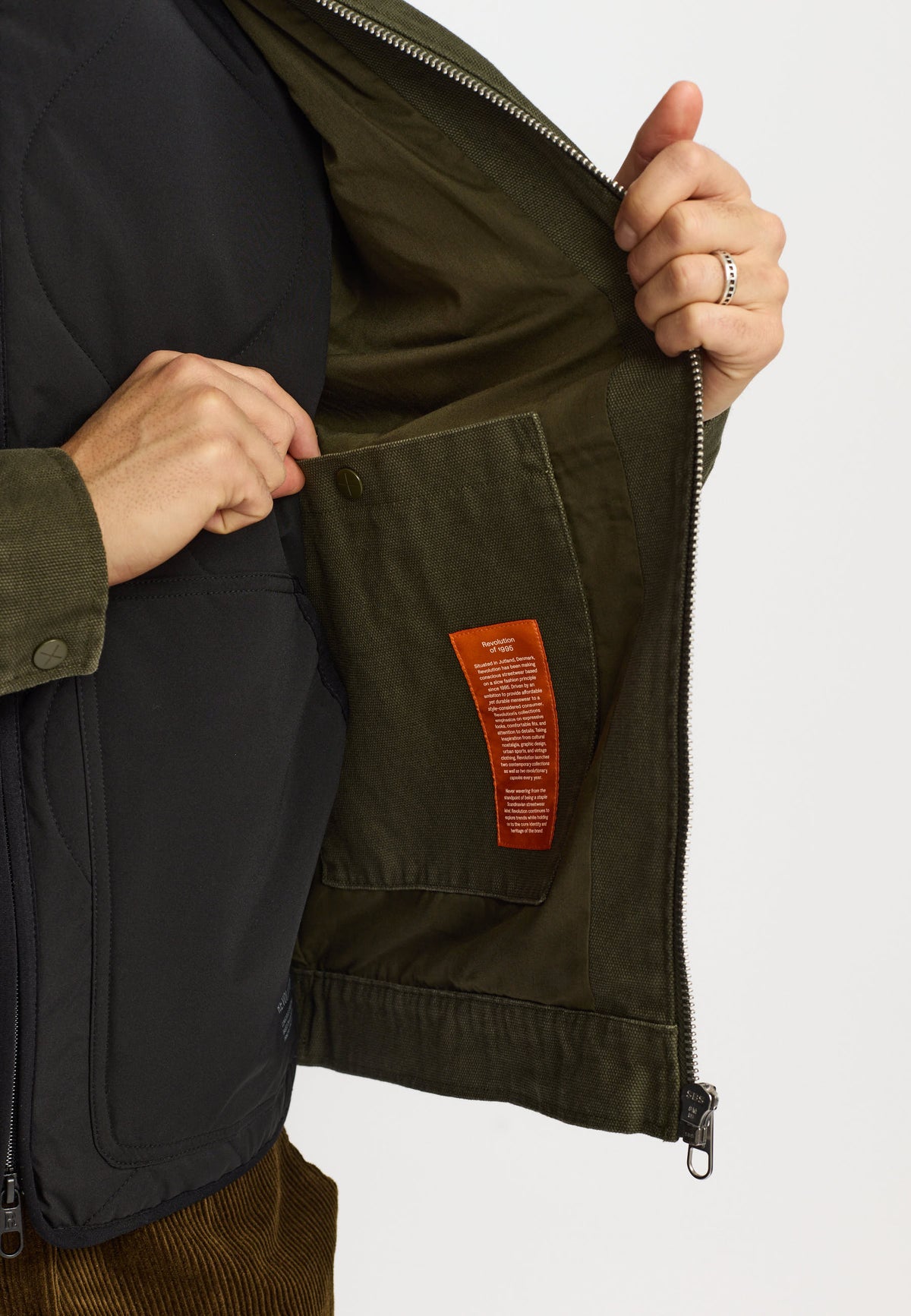 Revolution Short Jacket Winter Outerwear Army