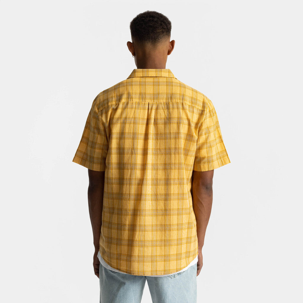 Revolution Short Sleeved Cuban Shirt Shirts Yellow