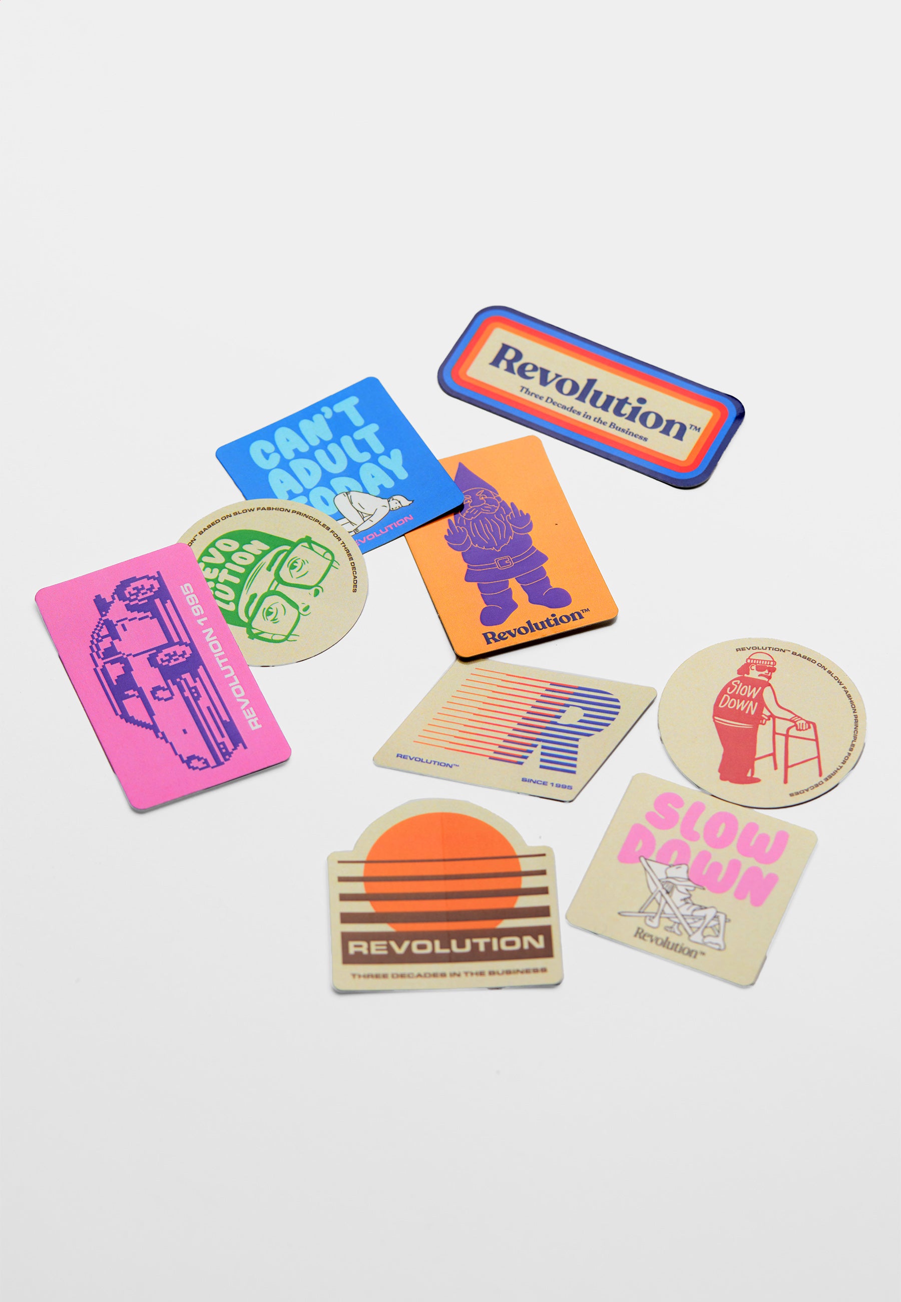 Revolution Sticker 9-pack Merchandise Black