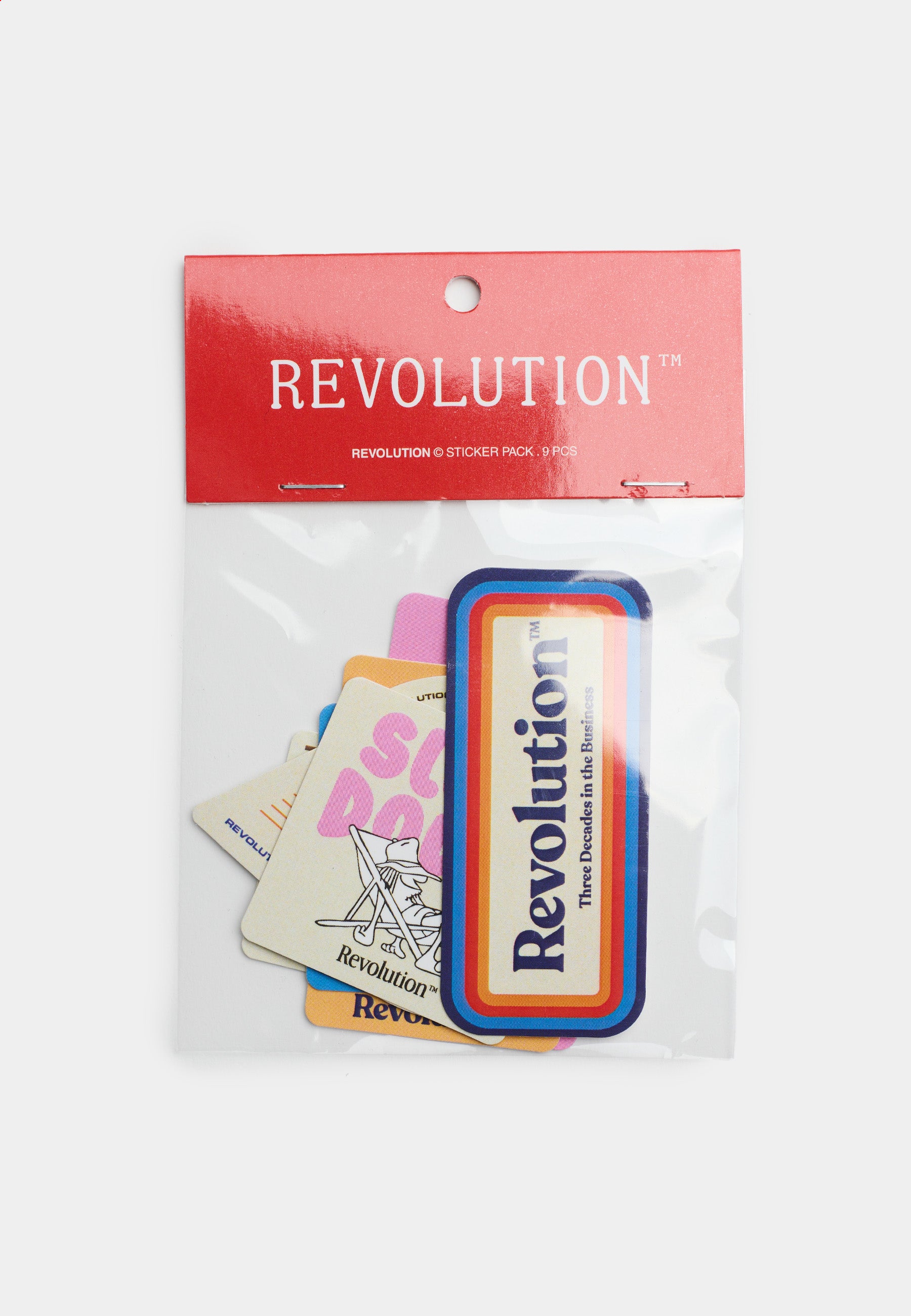 Revolution Sticker 9-pack Merchandise Black