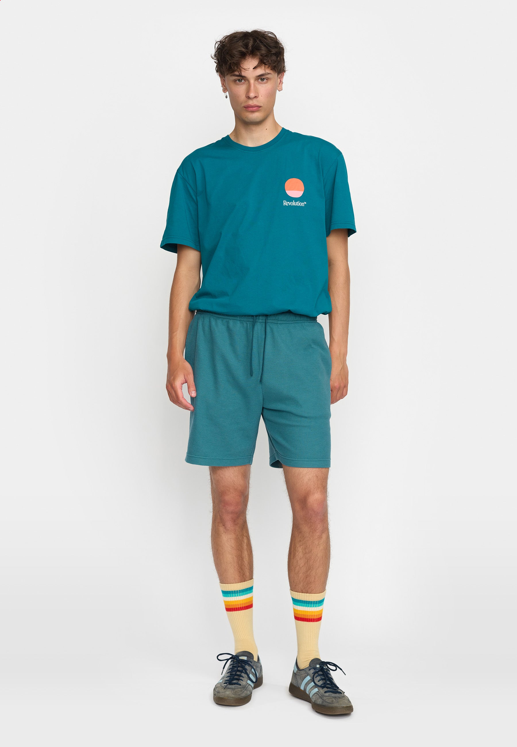 Revolution Sweat Shorts Shorts Petrol