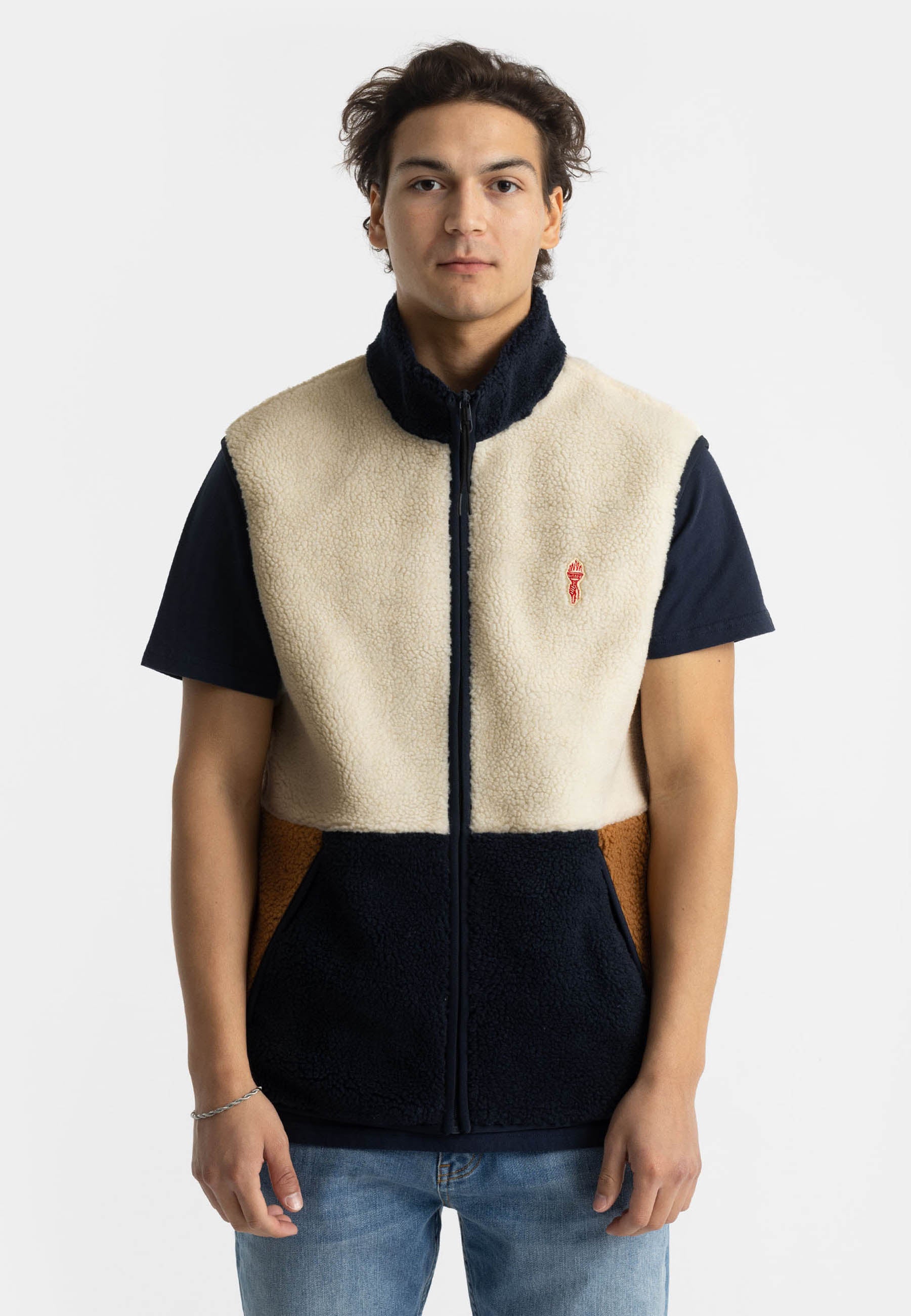 Revolution Teddy Vest Fleece Brown