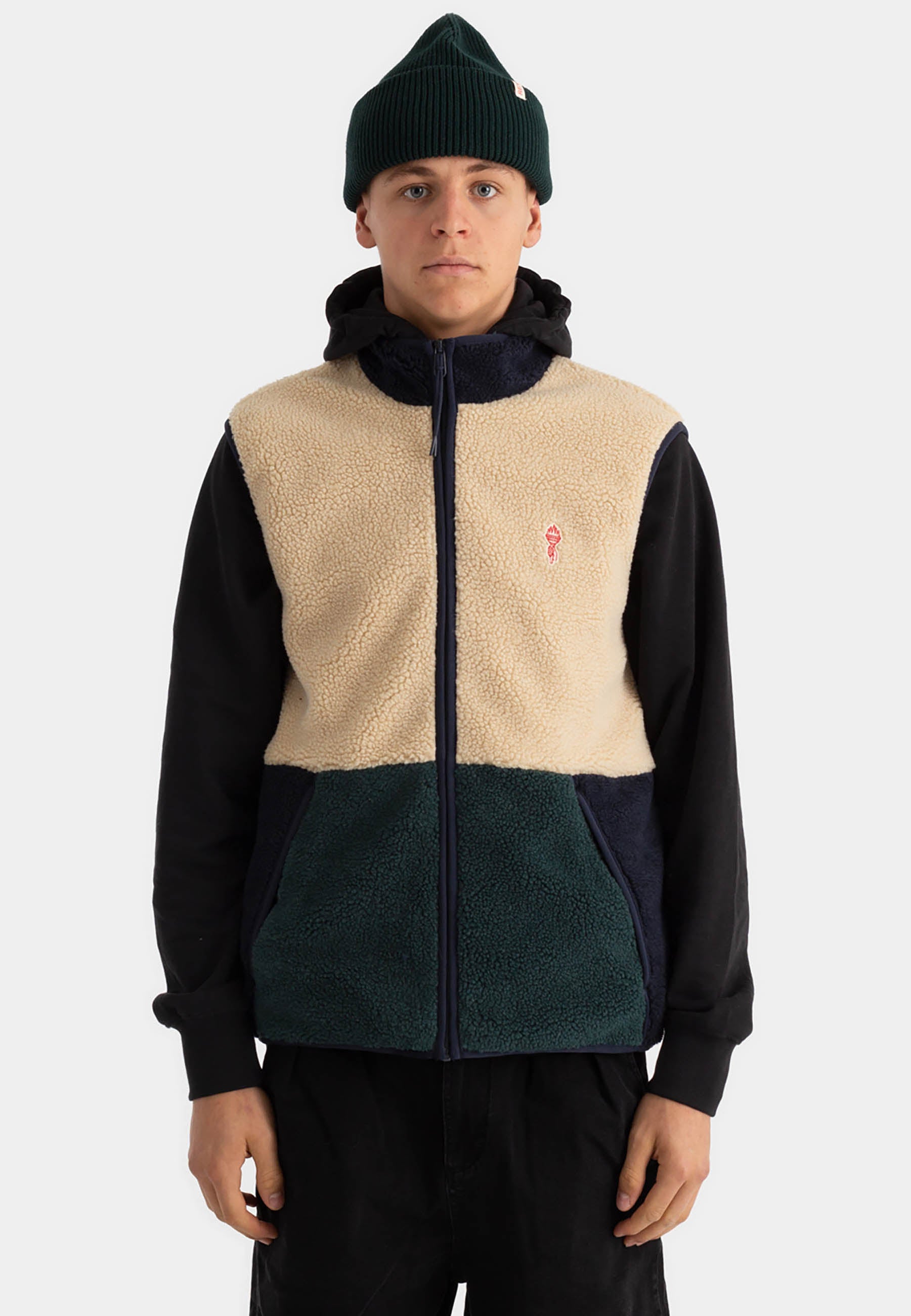 Revolution Teddy Vest Fleece Navy