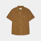 Revolution Terry Cuban Shirt Short-sleeve shirts Darkkhaki