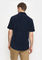 Revolution Terry Short-sleeved Cuban Shirt Short-sleeve shirts Navy