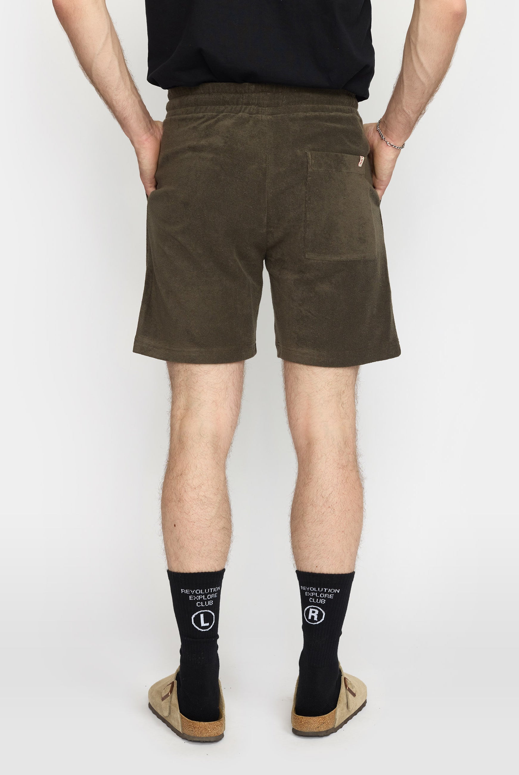 Revolution Terry Shorts Shorts Darkbrown