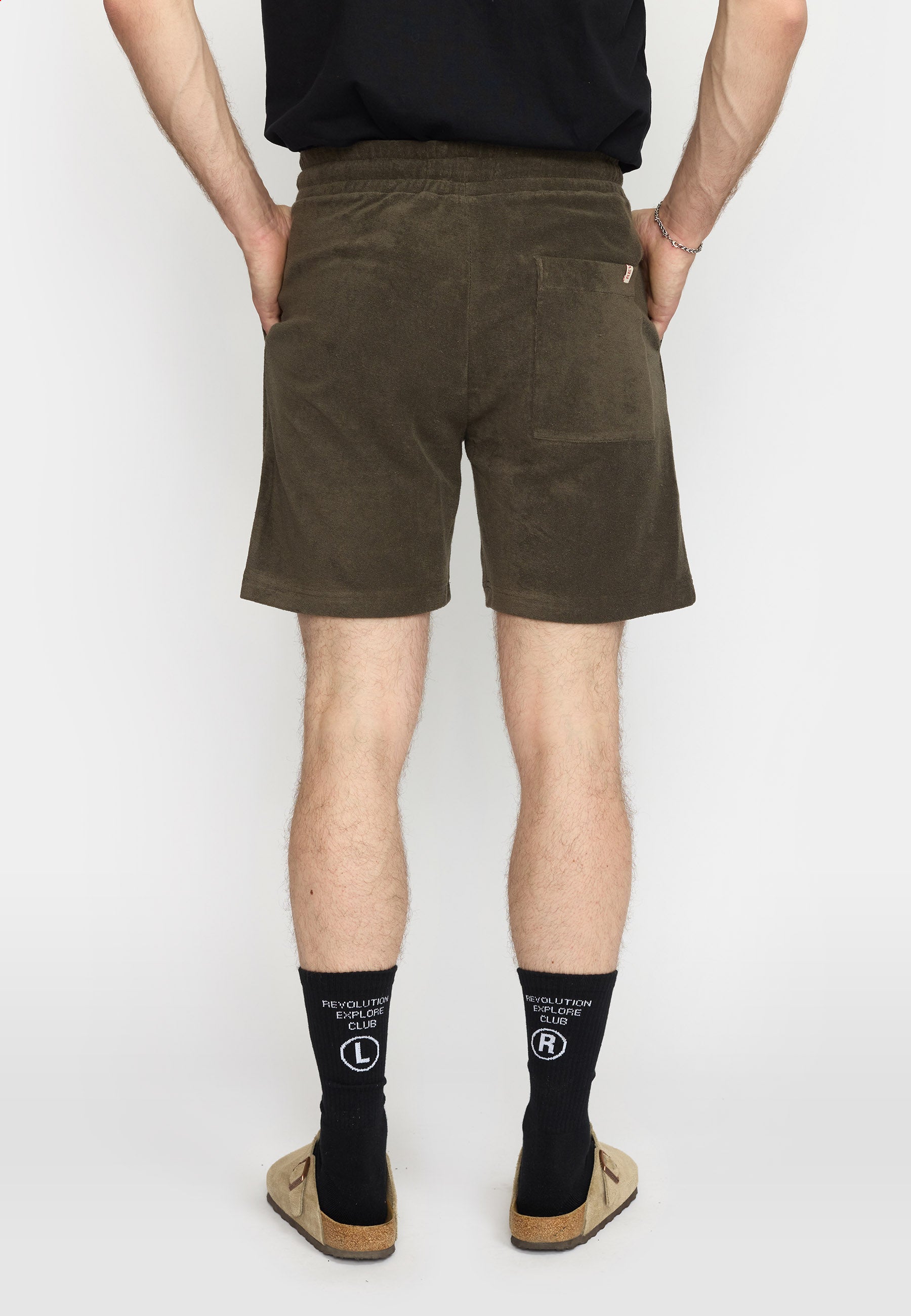 Revolution Terry Shorts Shorts Darkbrown