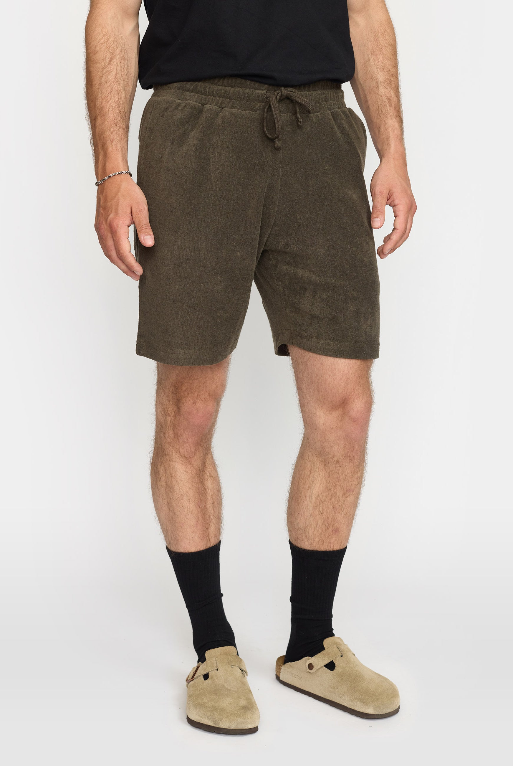 Revolution Terry Shorts Shorts Darkbrown