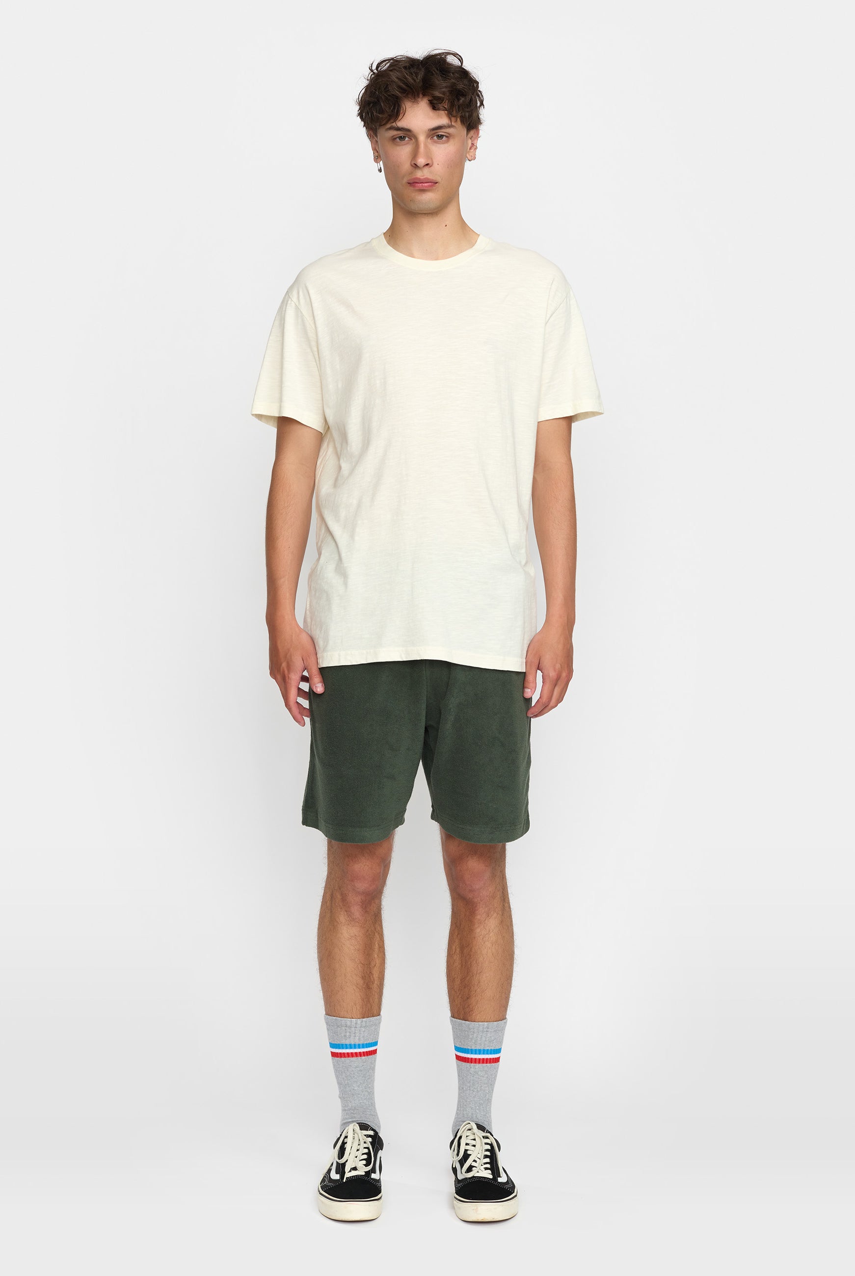 Revolution Terry Shorts Shorts Dustgreen