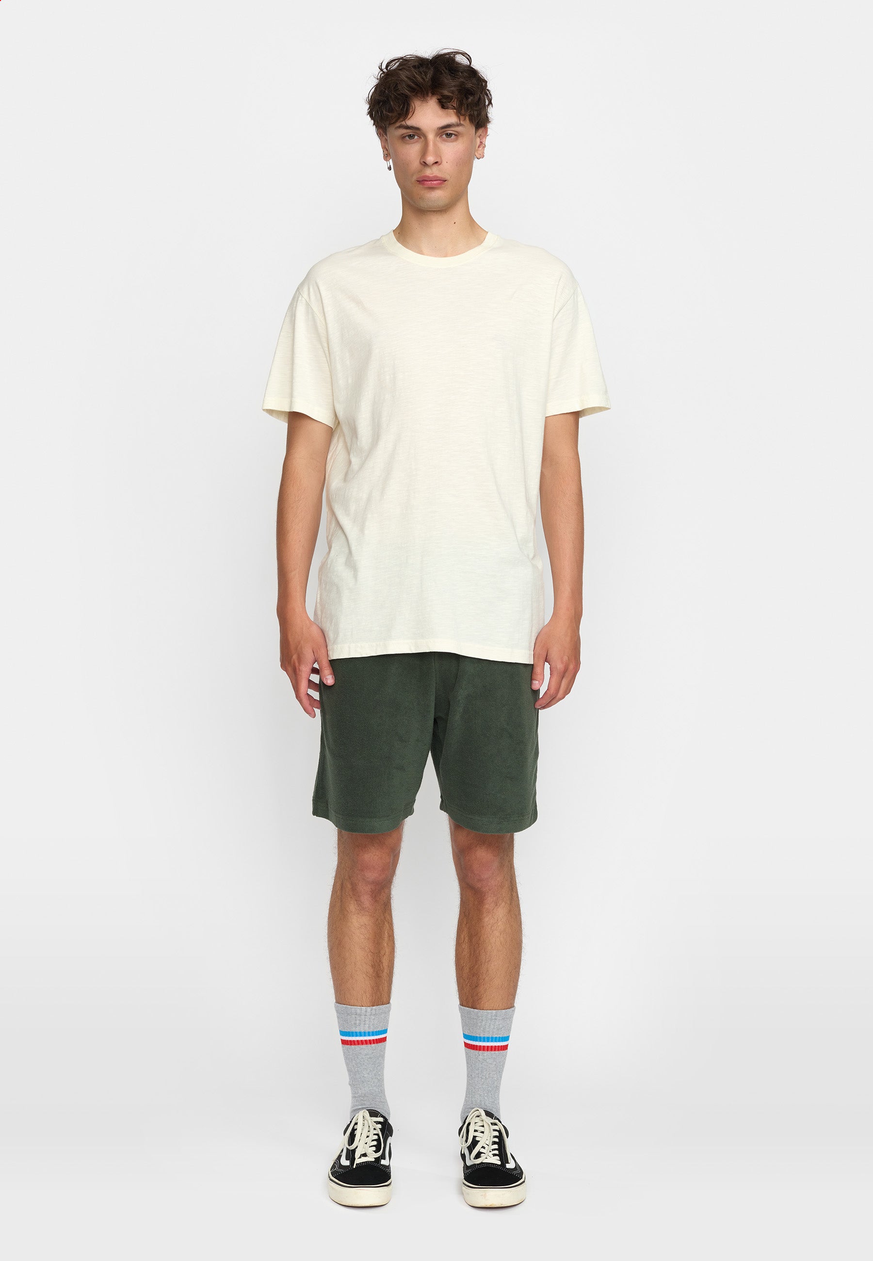 Revolution Terry Shorts Shorts Dustgreen