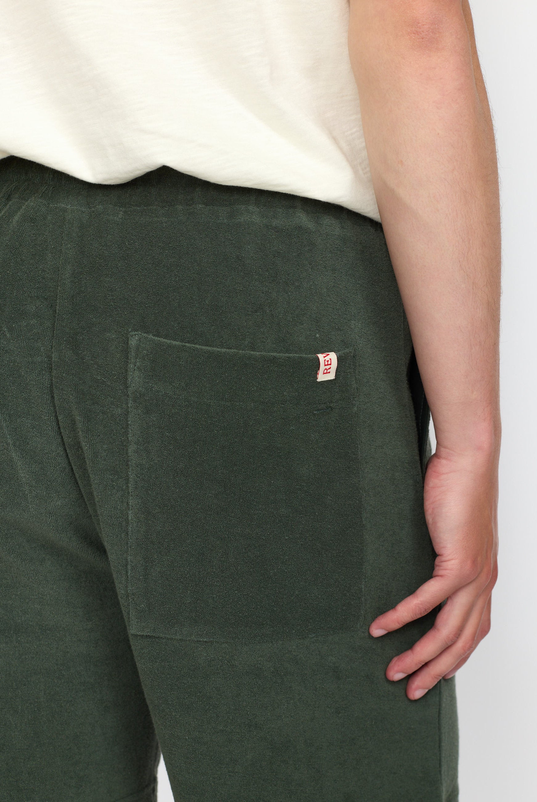 Revolution Terry Shorts Shorts Dustgreen