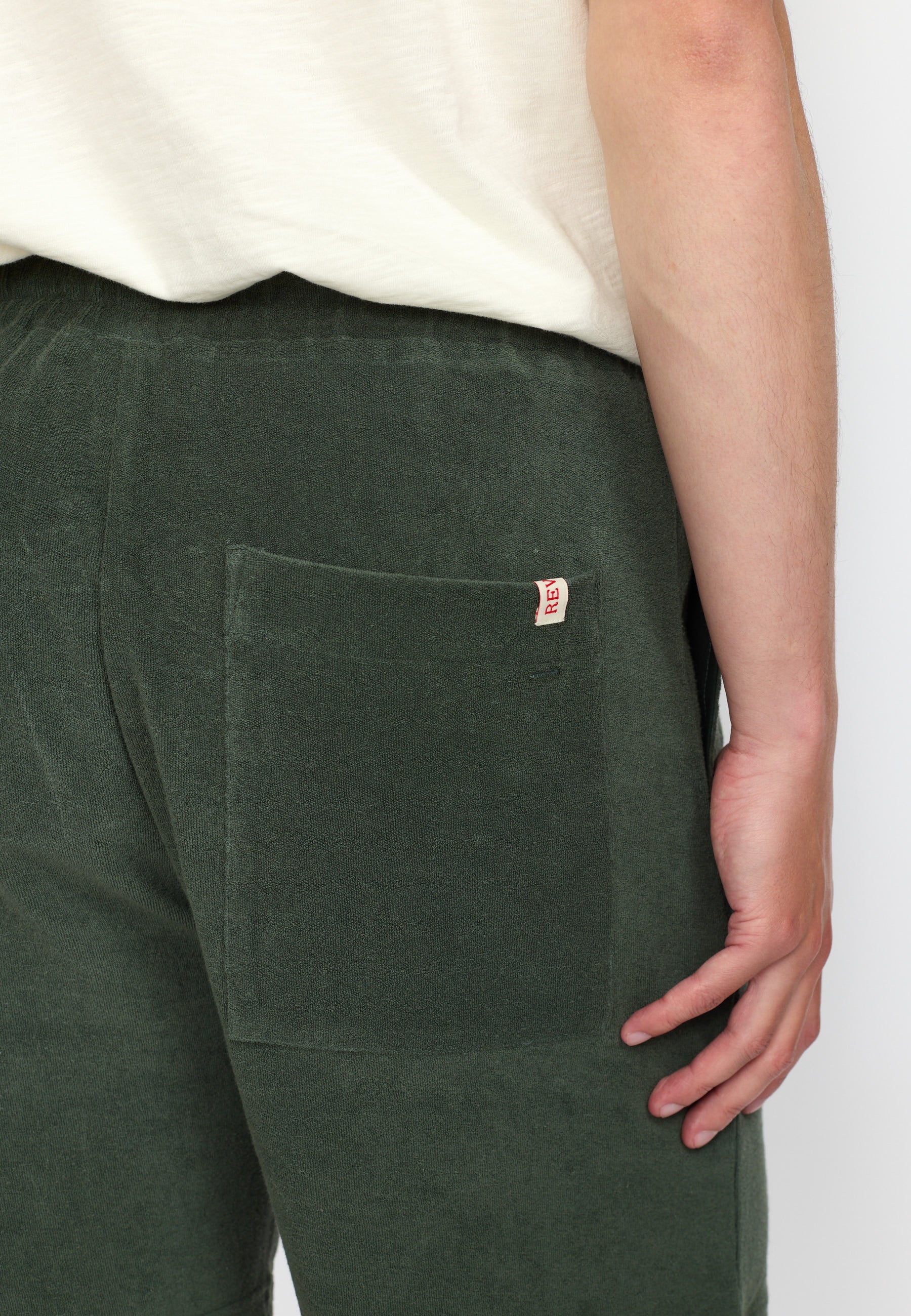 Revolution Terry Shorts Shorts Dustgreen