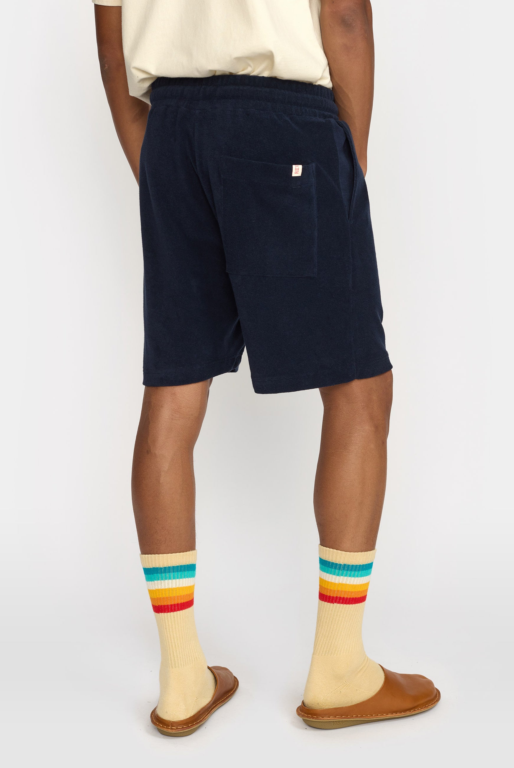 Revolution Terry Shorts Shorts Navy