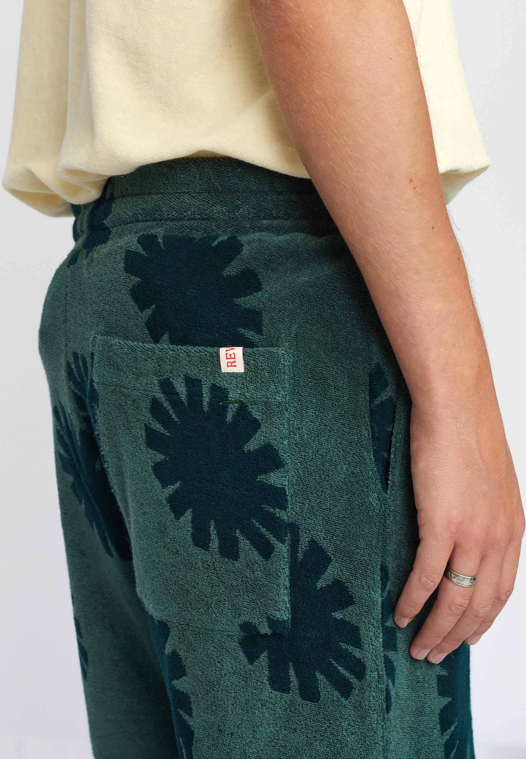 Revolution Terry Shorts Shorts Green