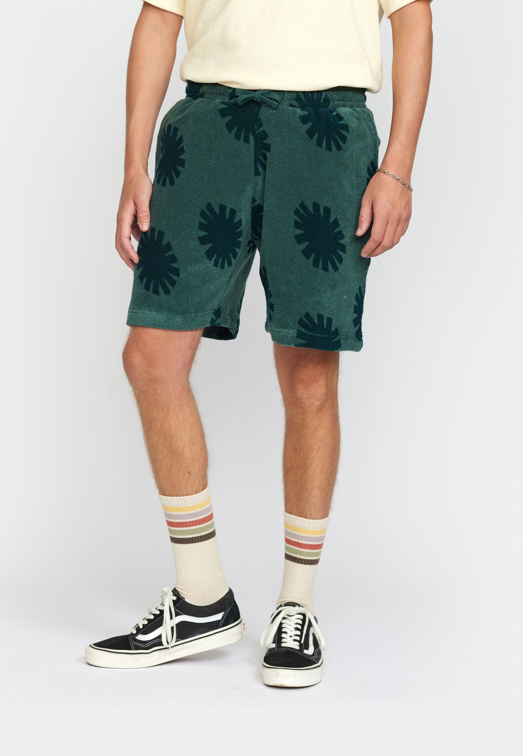 Revolution Terry Shorts Shorts Green