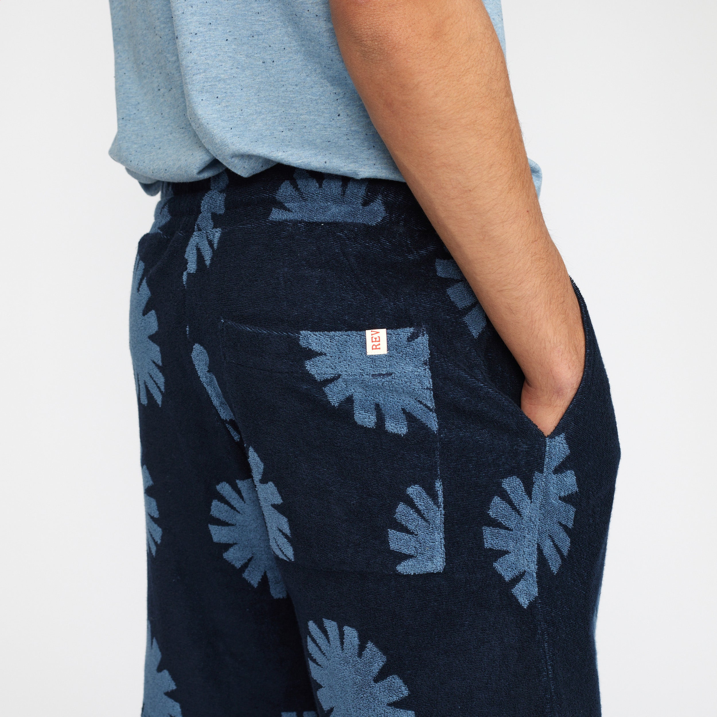 Revolution Terry Shorts Shorts Navy