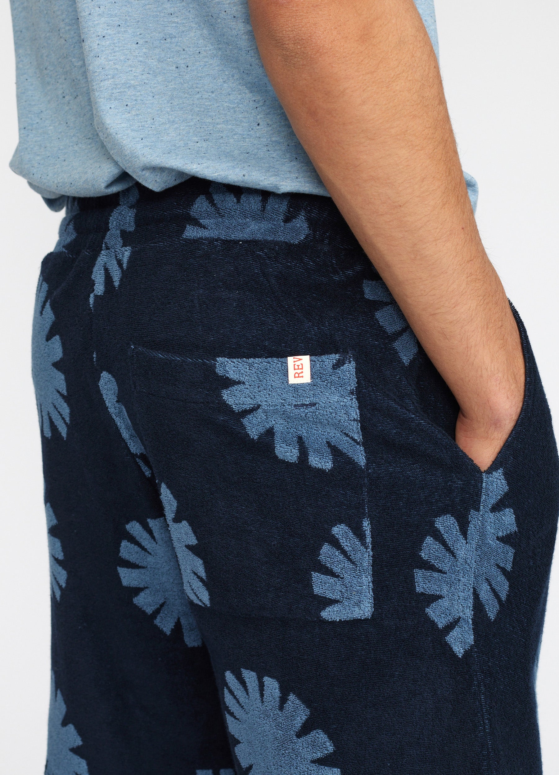 Revolution Terry Shorts Shorts Navy