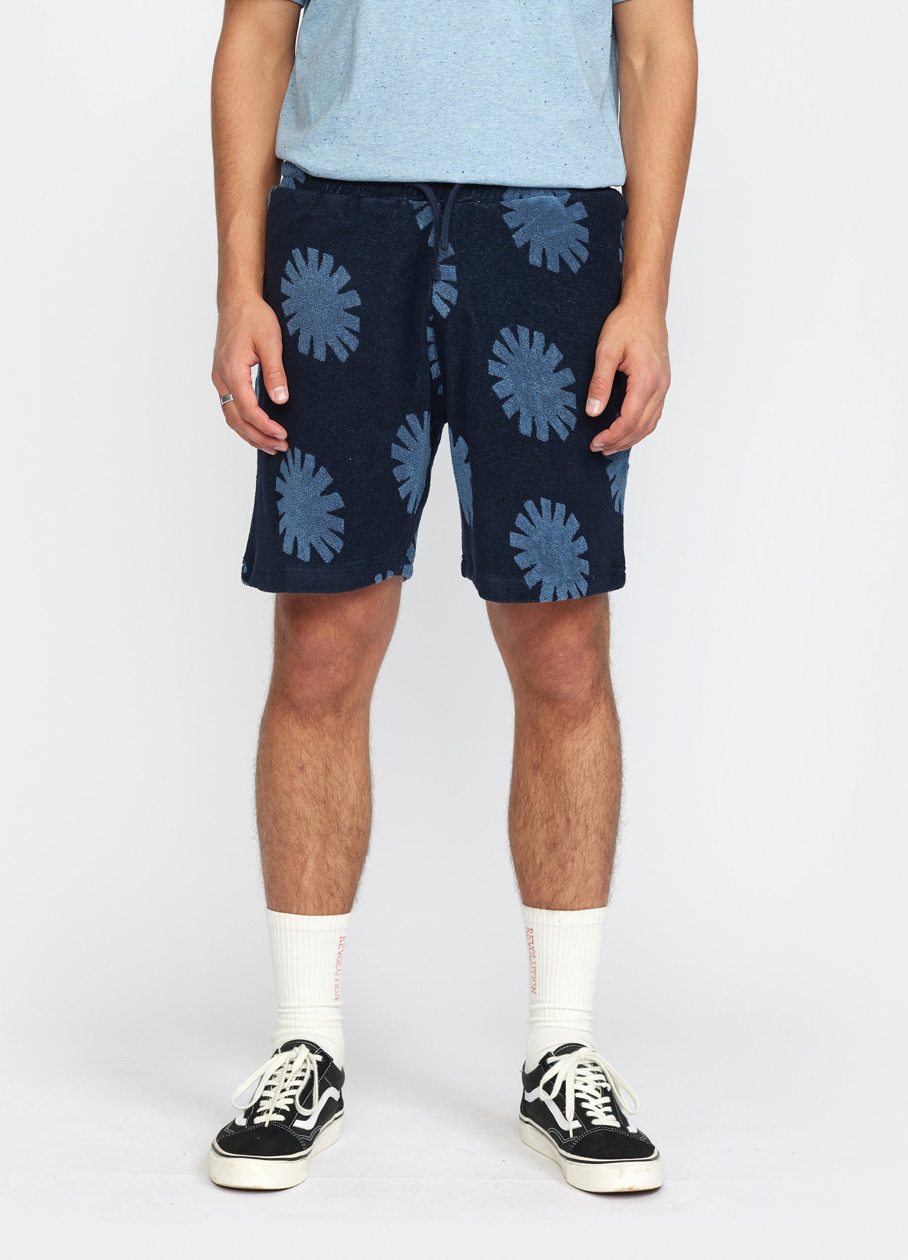Revolution Terry Shorts Shorts Navy