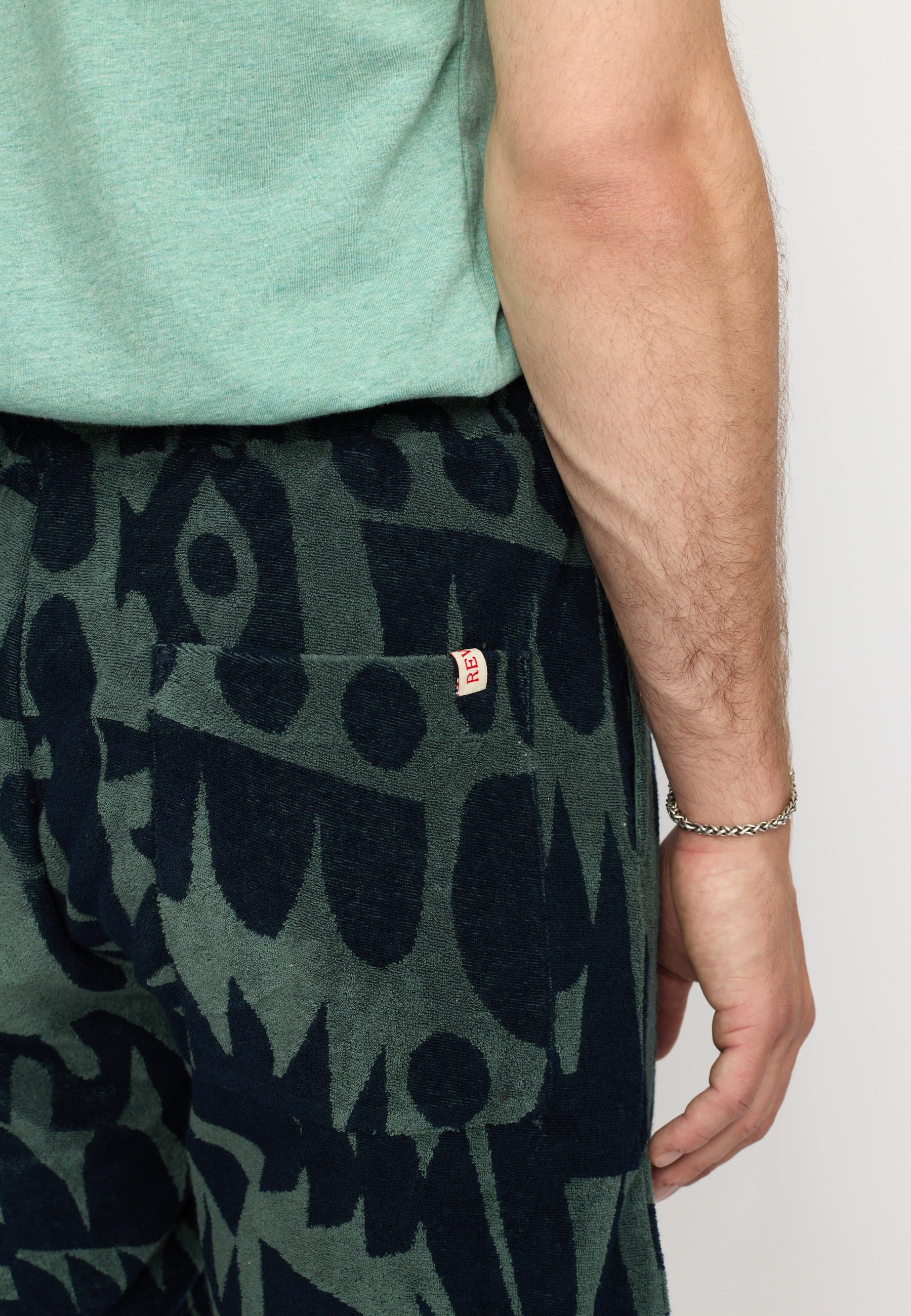 Revolution Terry Shorts Shorts Dustgreen