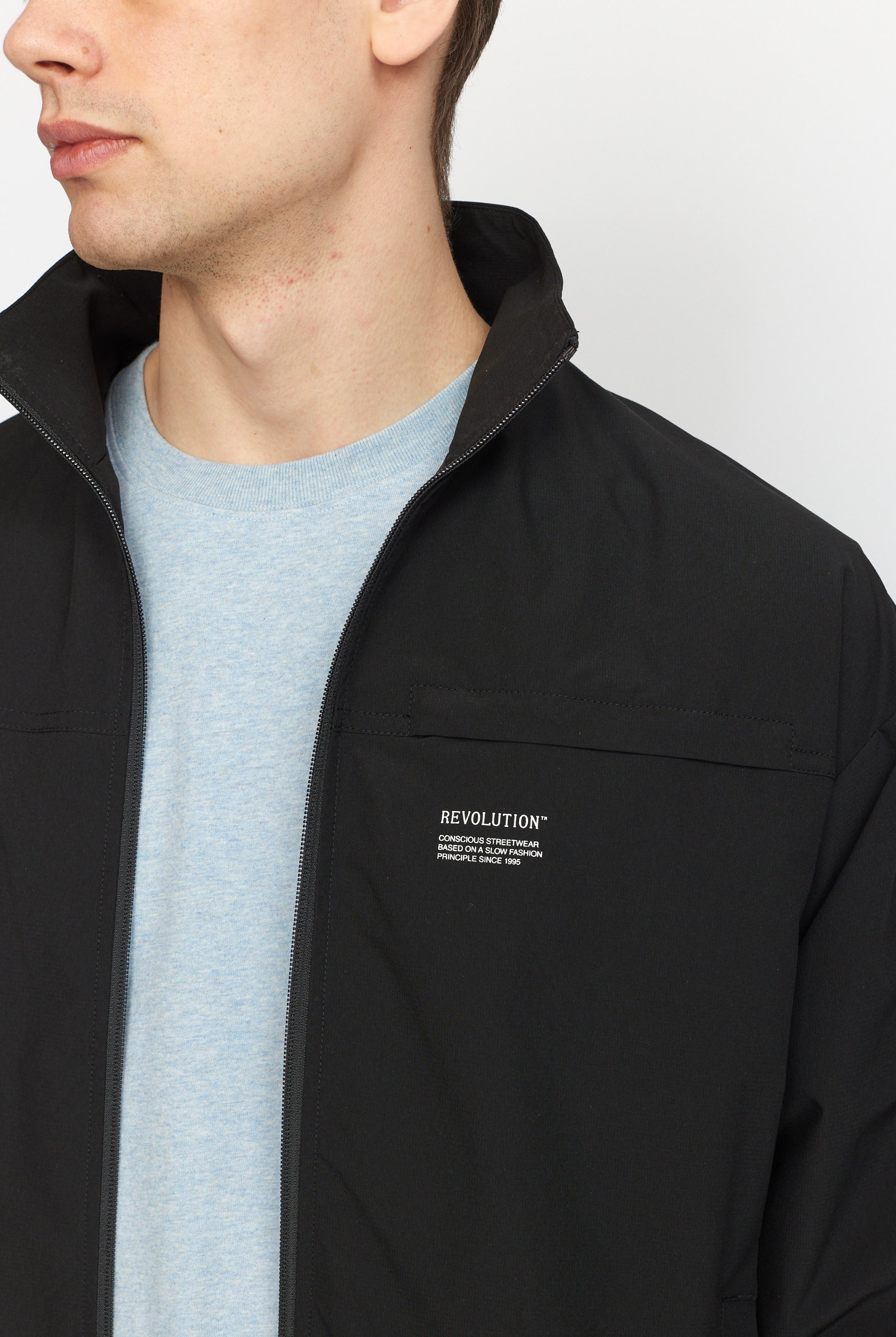 Revolution Track Jacket Lightweight Outerwear Black