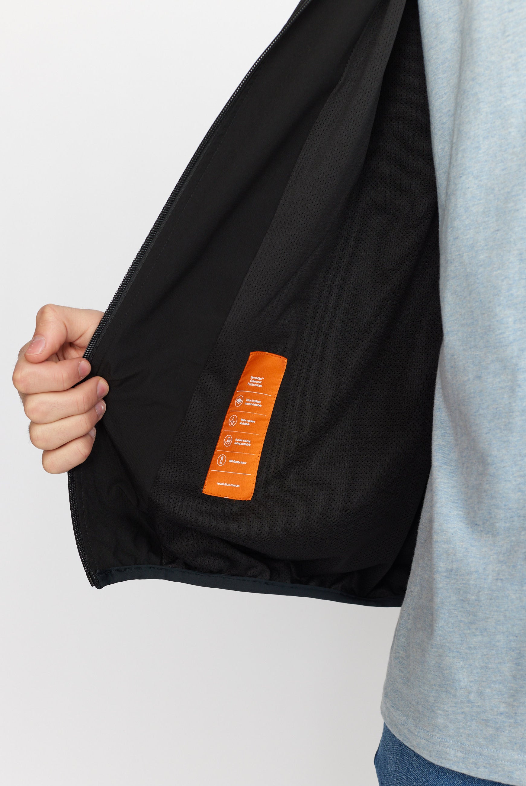 Revolution Track Jacket Lightweight Outerwear Black