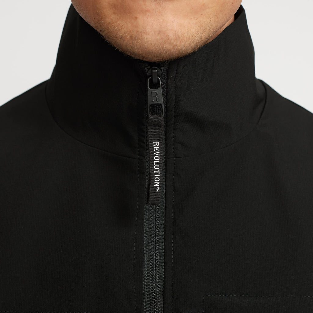 Revolution Track Jacket Lightweight Outerwear Black
