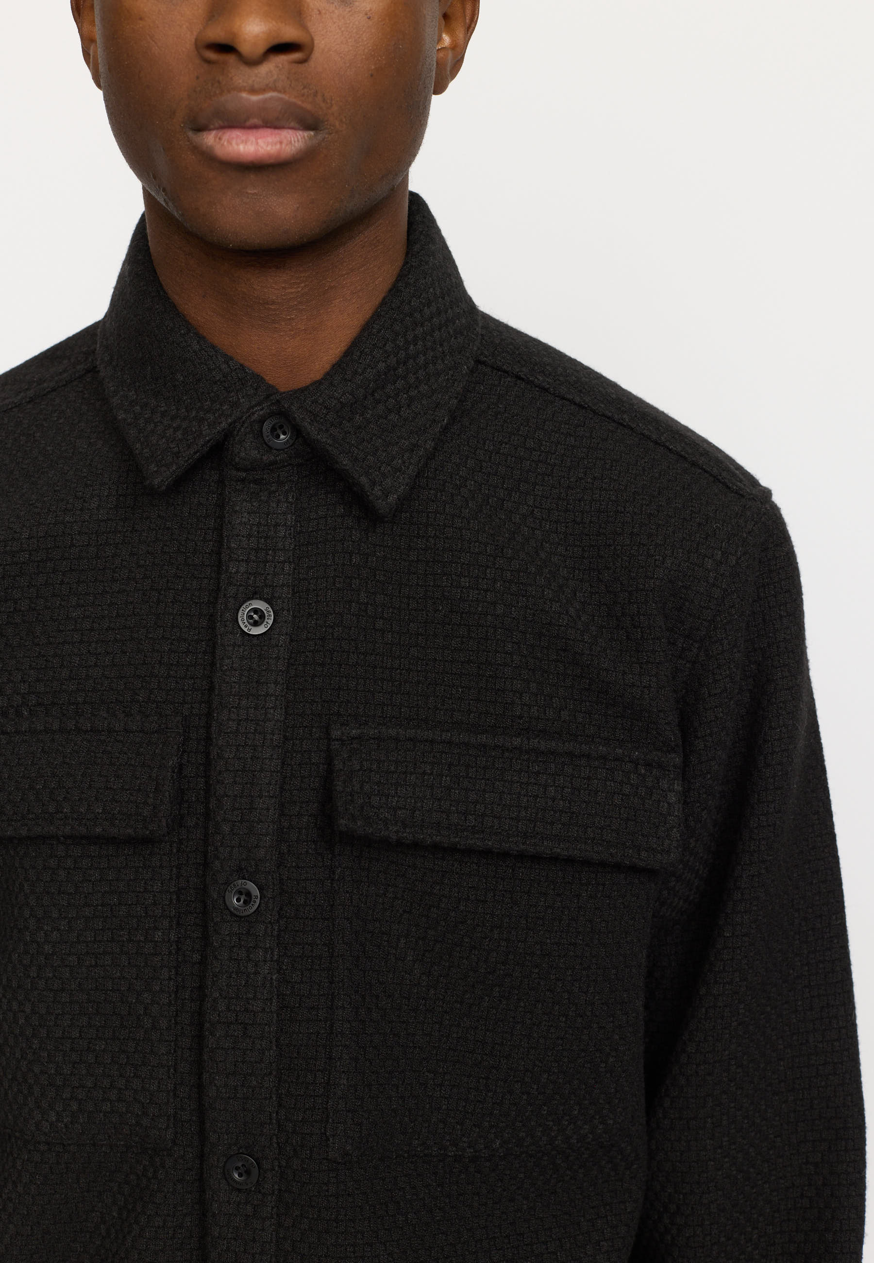 Revolution Utility Overshirt Overshirts Black