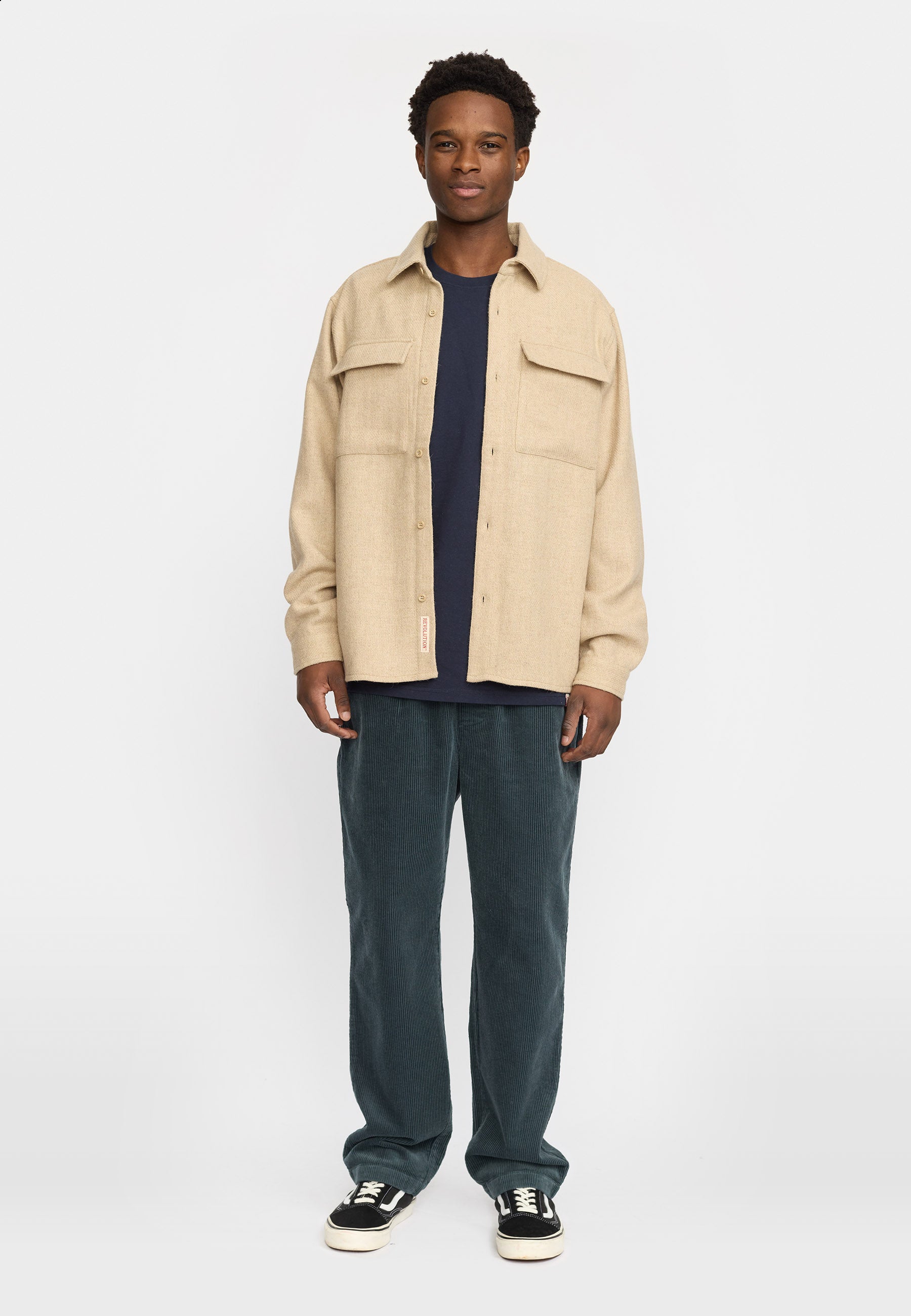 Revolution Utility Overshirt Overshirts Beige