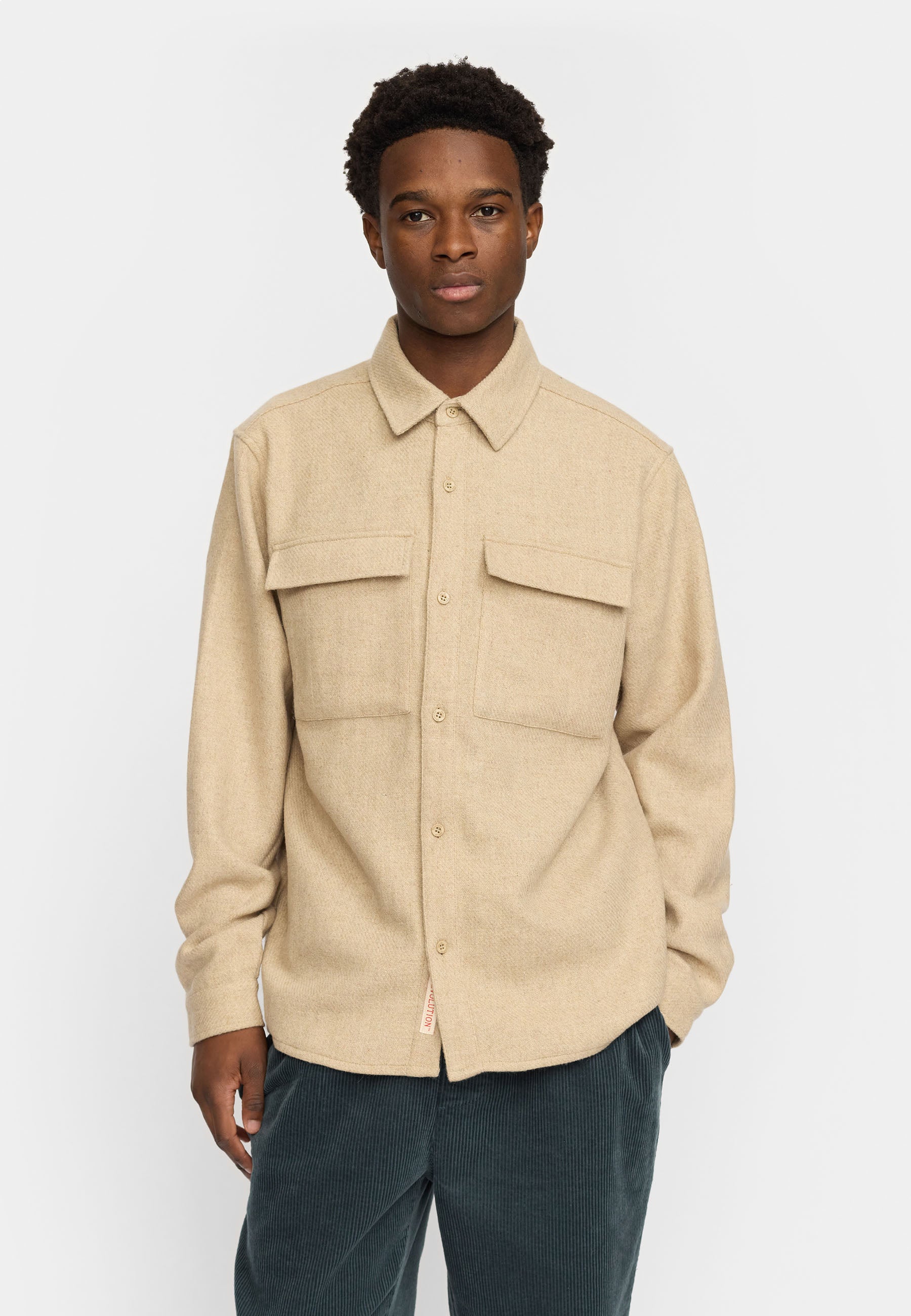 Revolution Utility Overshirt Overshirts Beige