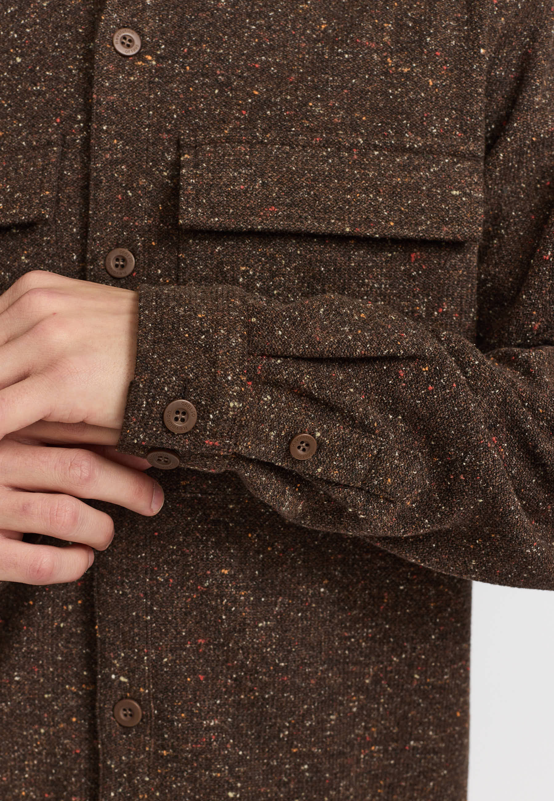 Revolution Utility Overshirt Overshirts Brown