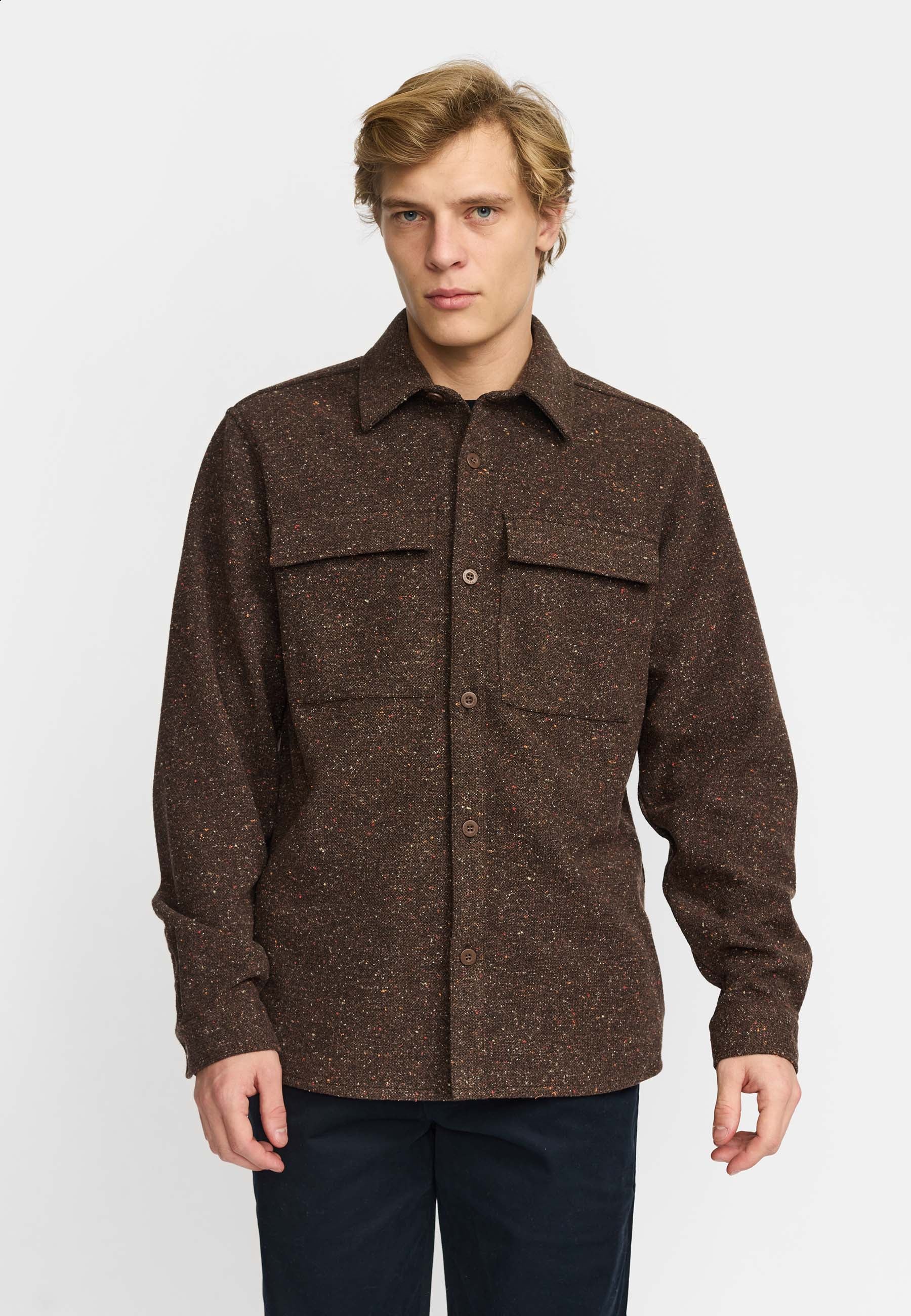 Revolution Utility Overshirt Overshirts Brown